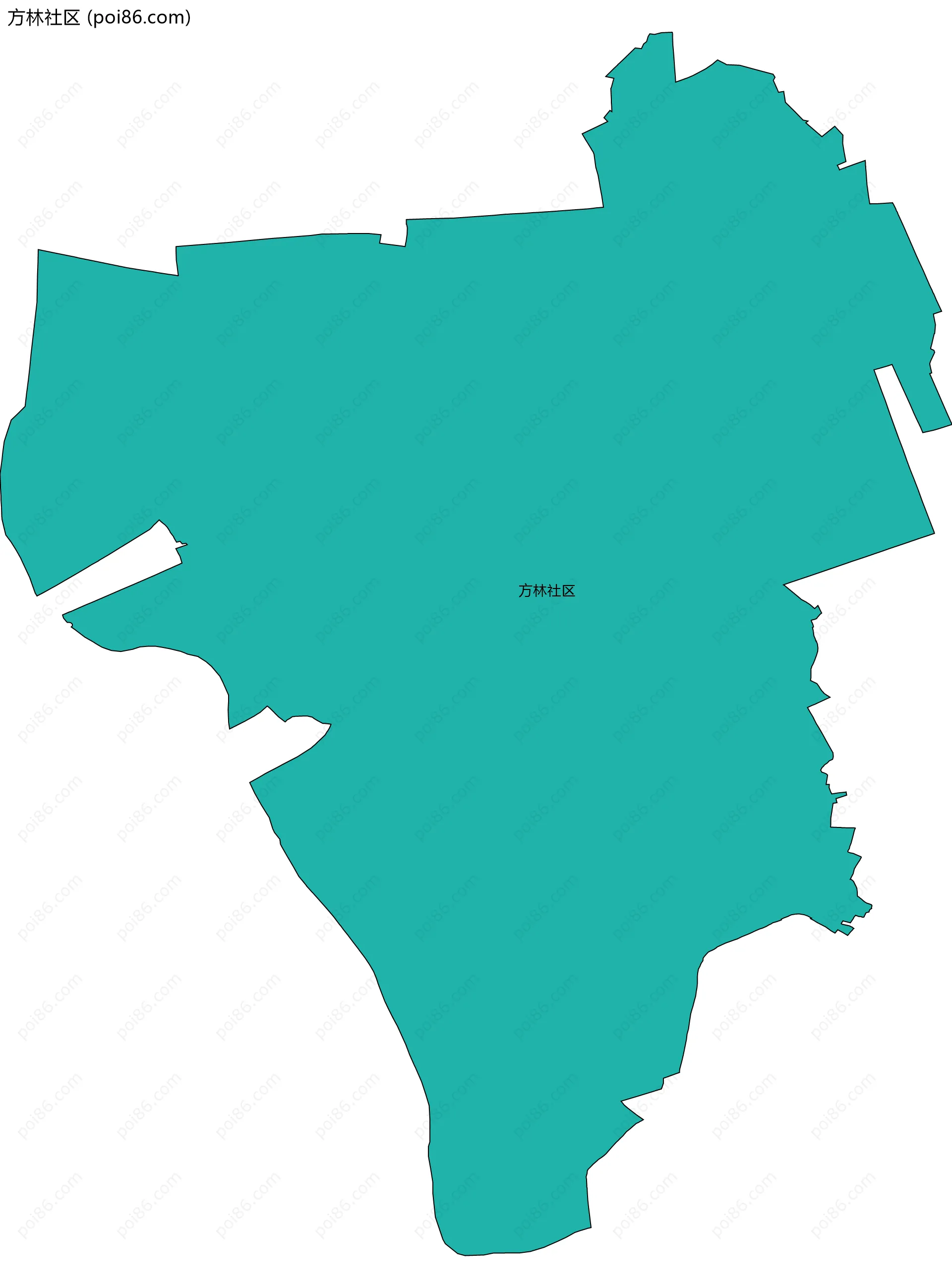 方林社区边界地图