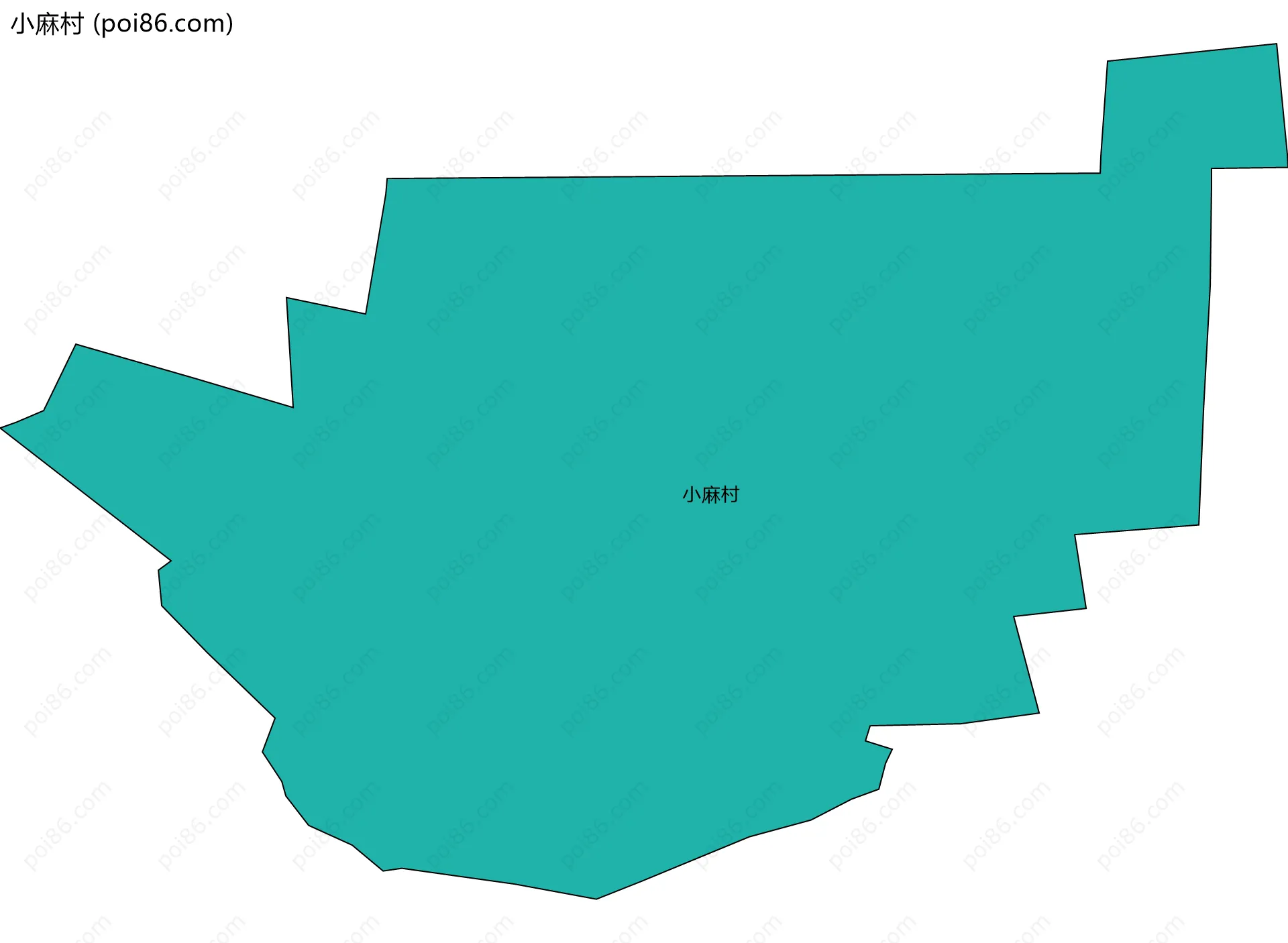 小麻村边界地图