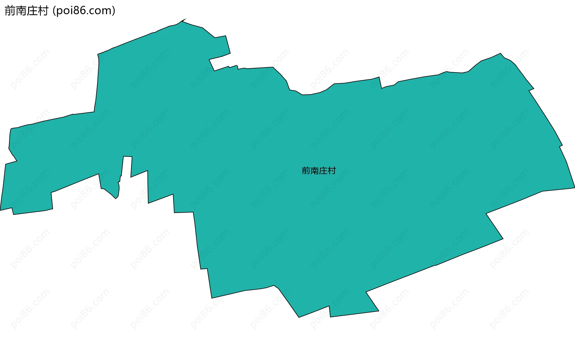 前南庄村边界地图