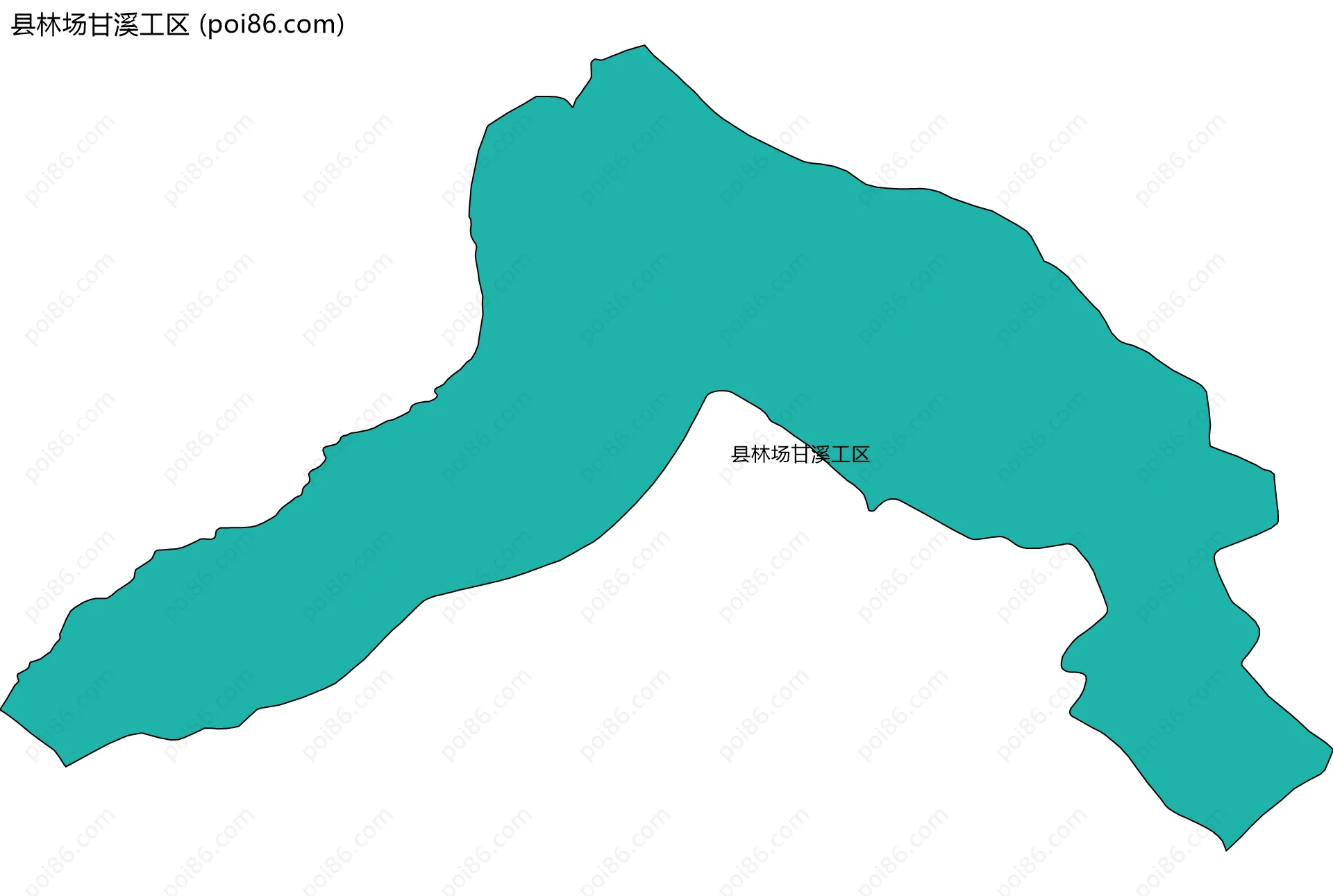 县林场甘溪工区边界地图