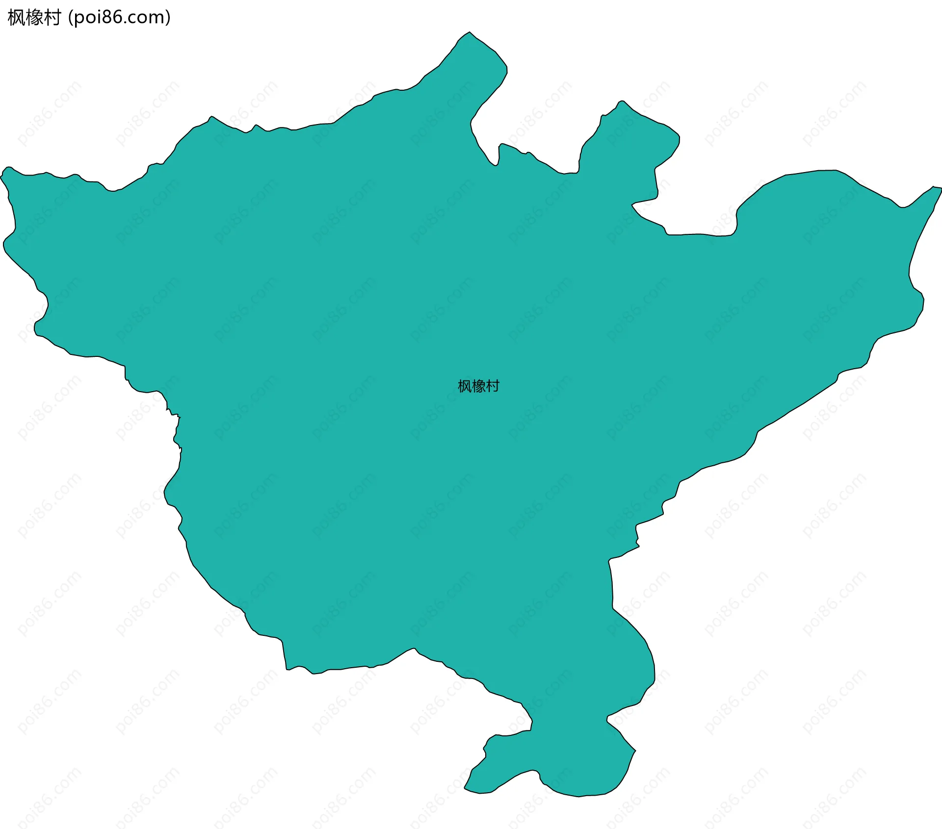 枫橡村边界地图