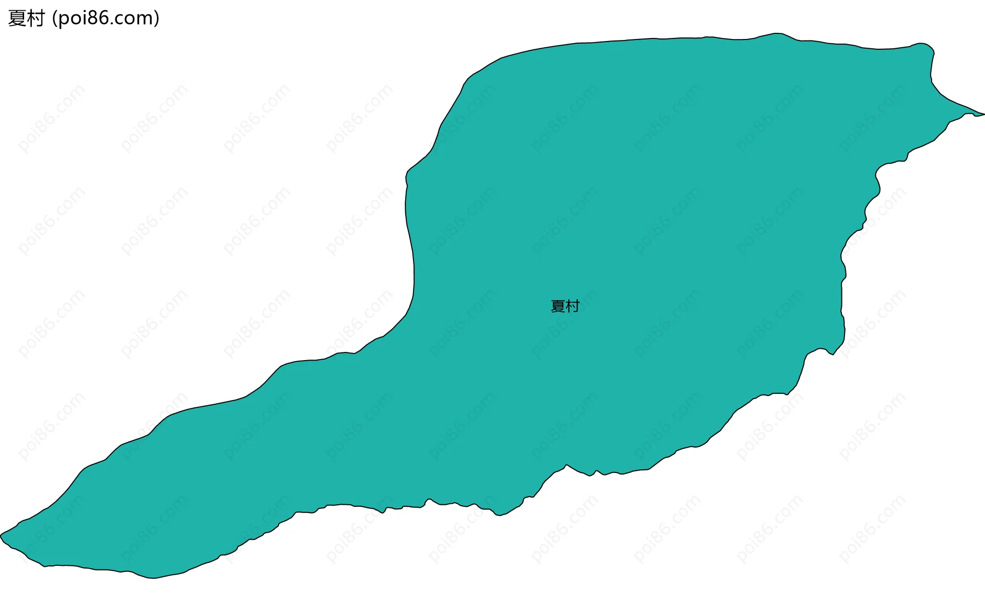 夏村边界地图