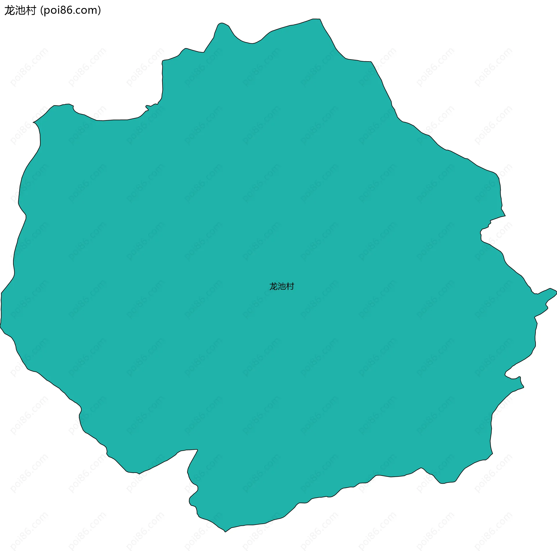 龙池村边界地图