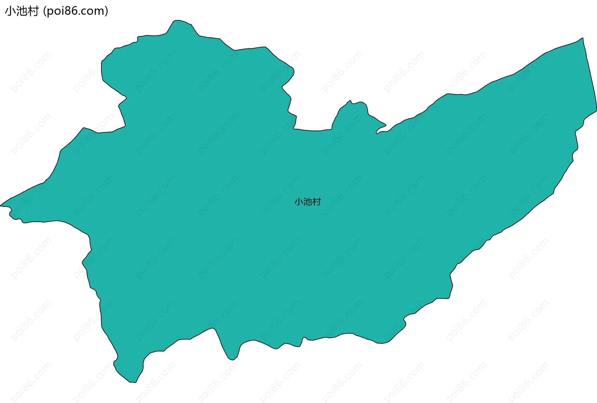 小池村边界地图