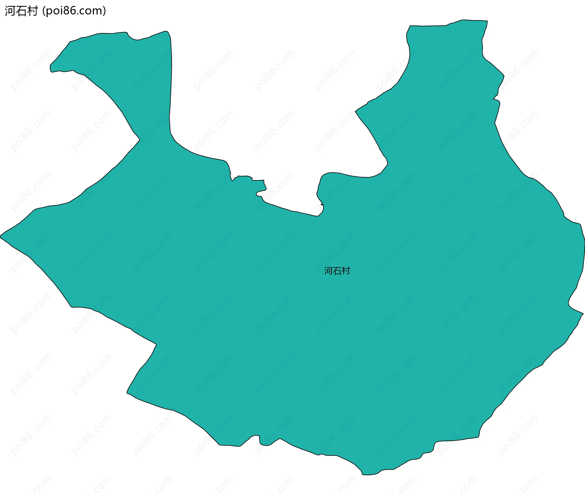 河石村边界地图