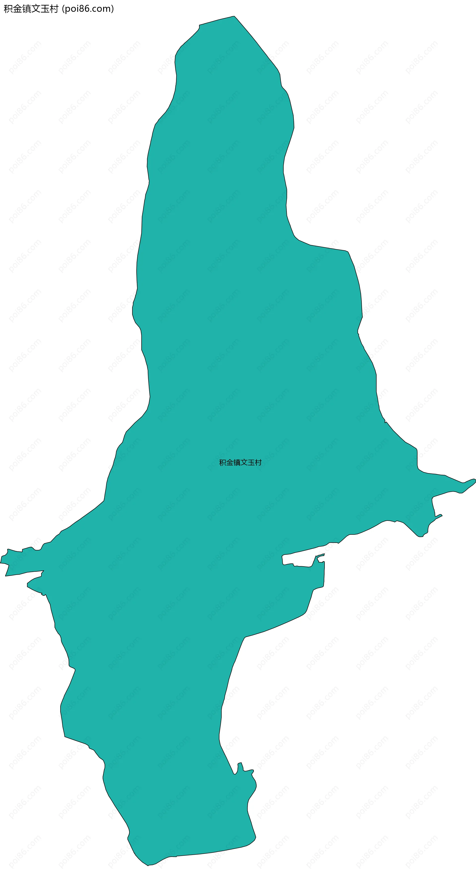 积金镇文玉村边界地图