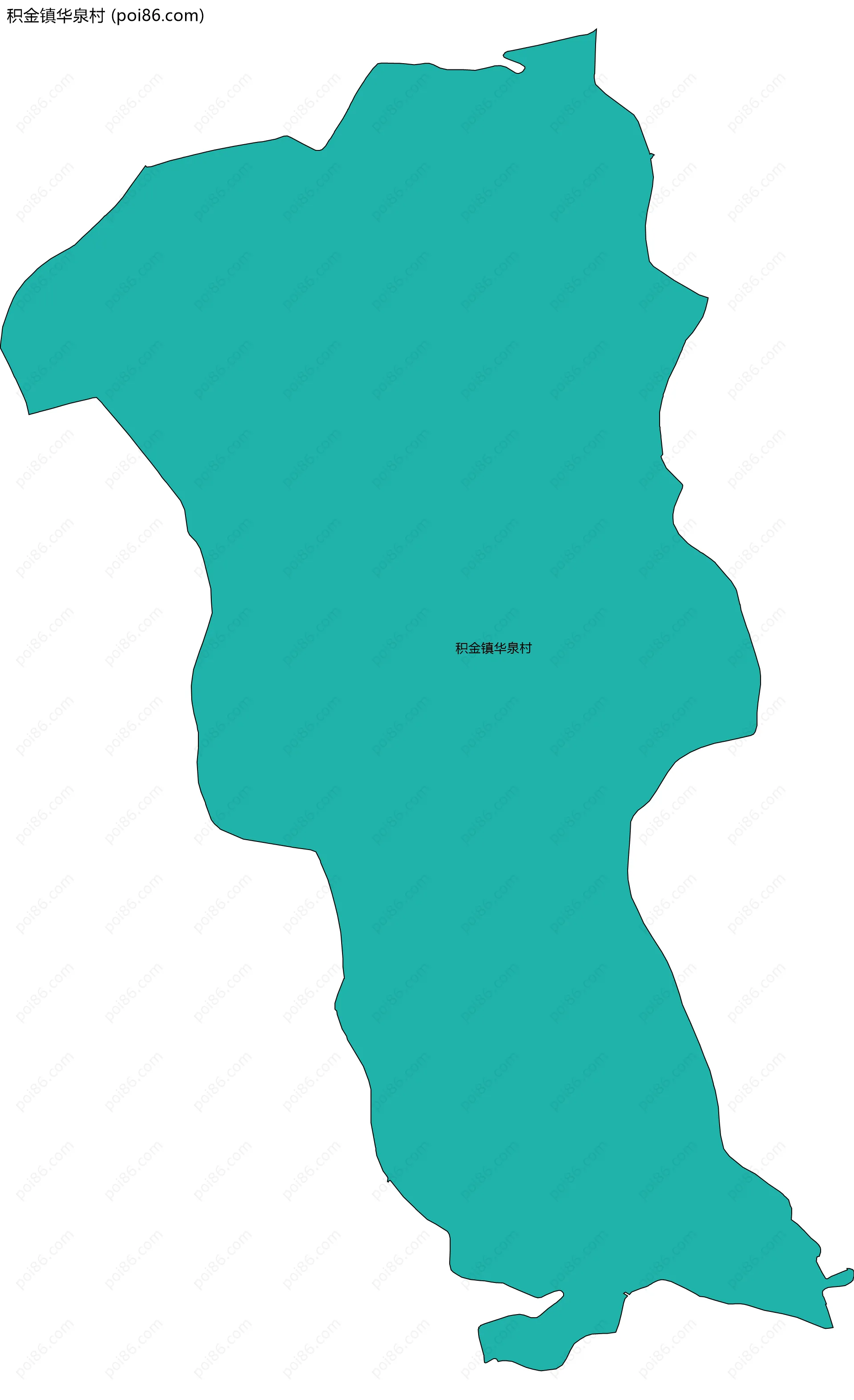 积金镇华泉村边界地图