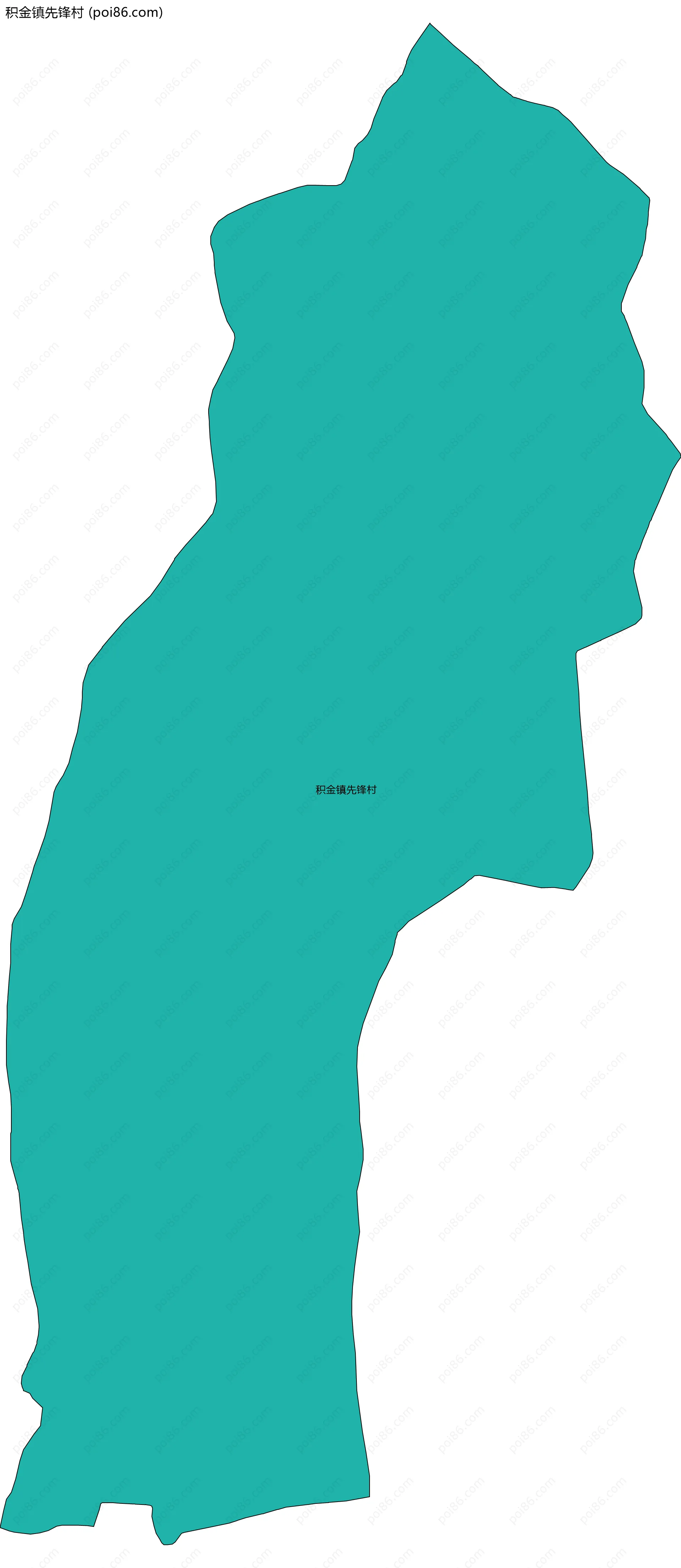 积金镇先锋村边界地图