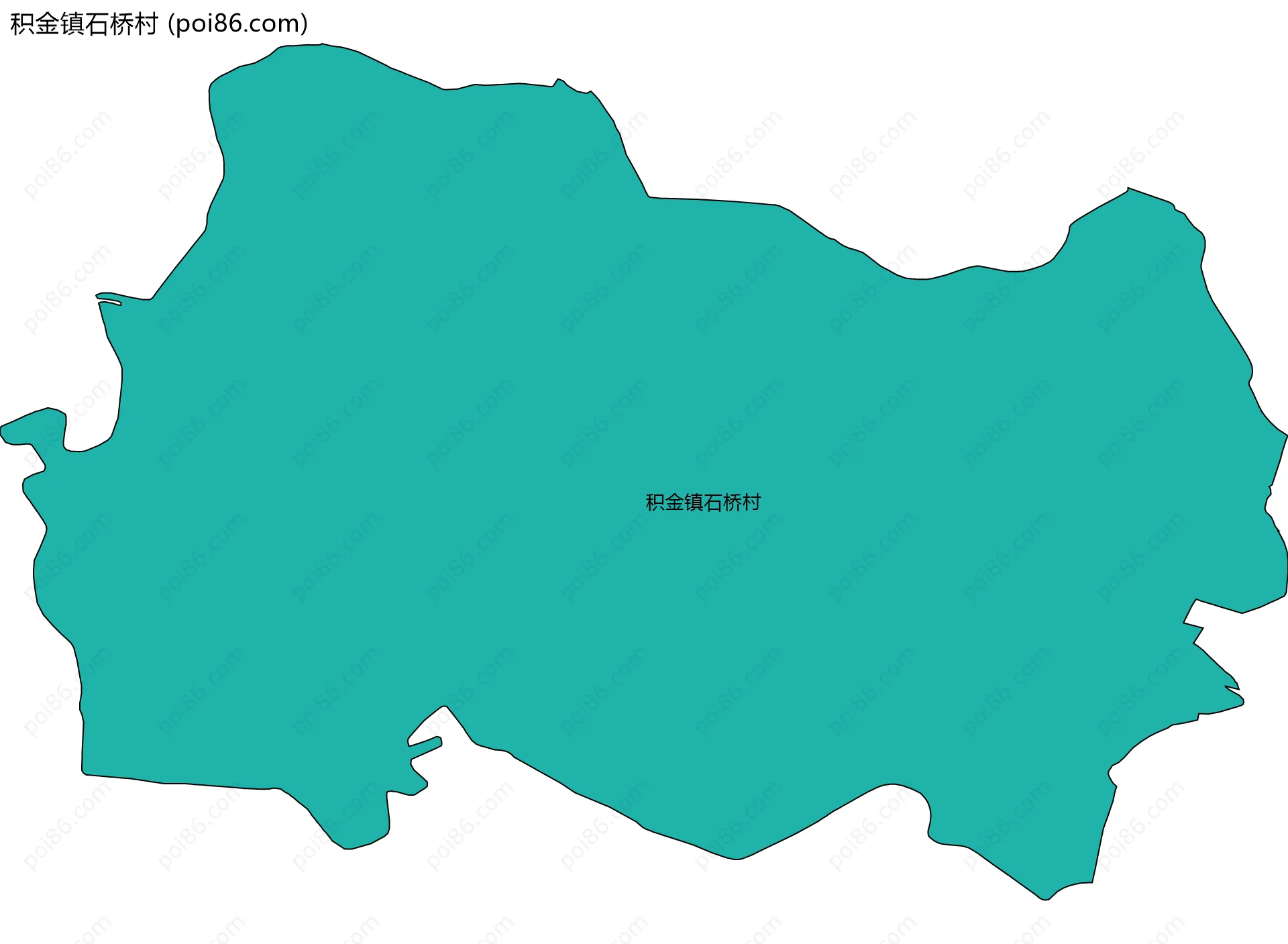 积金镇石桥村边界地图