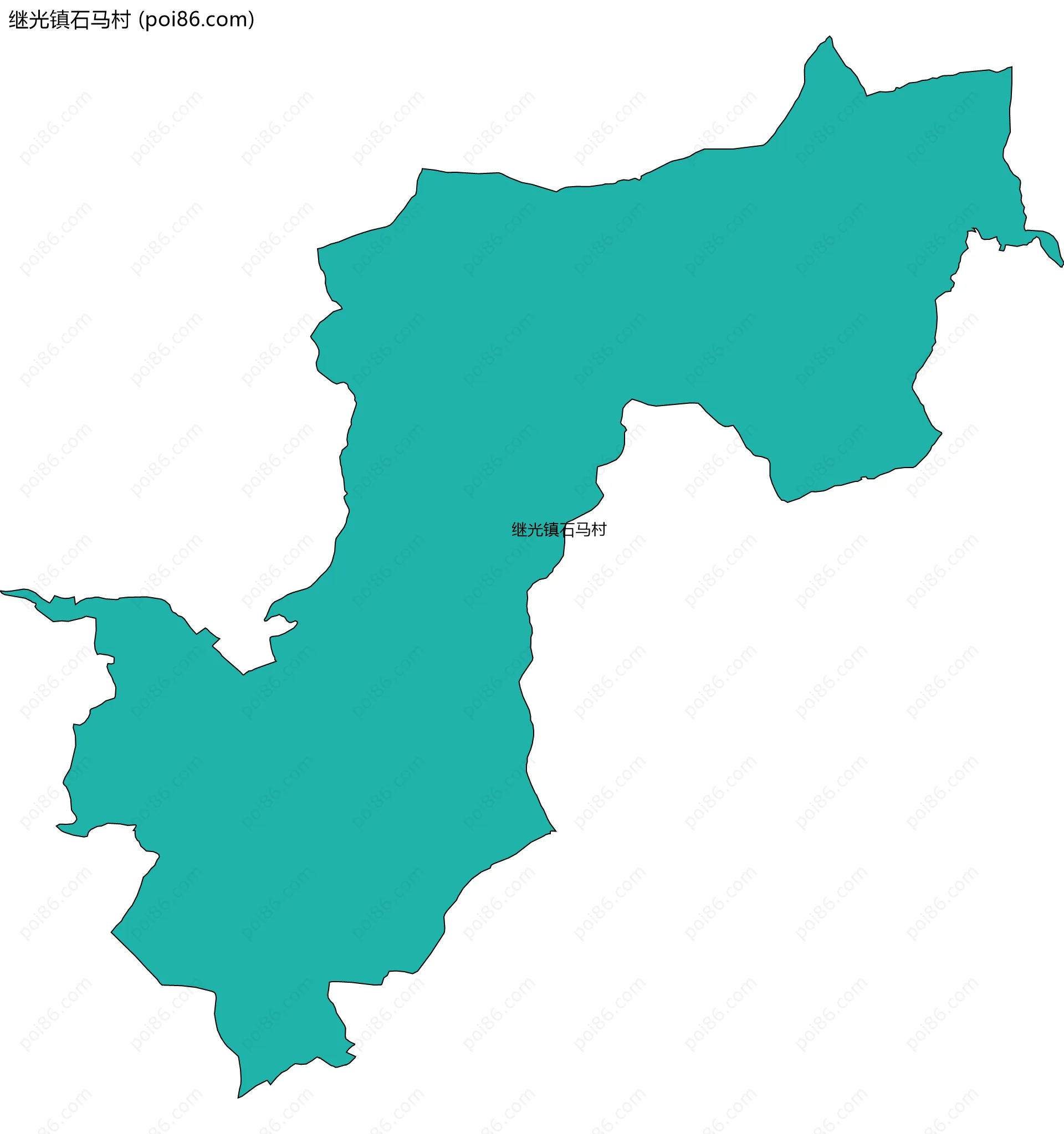 继光镇石马村边界地图