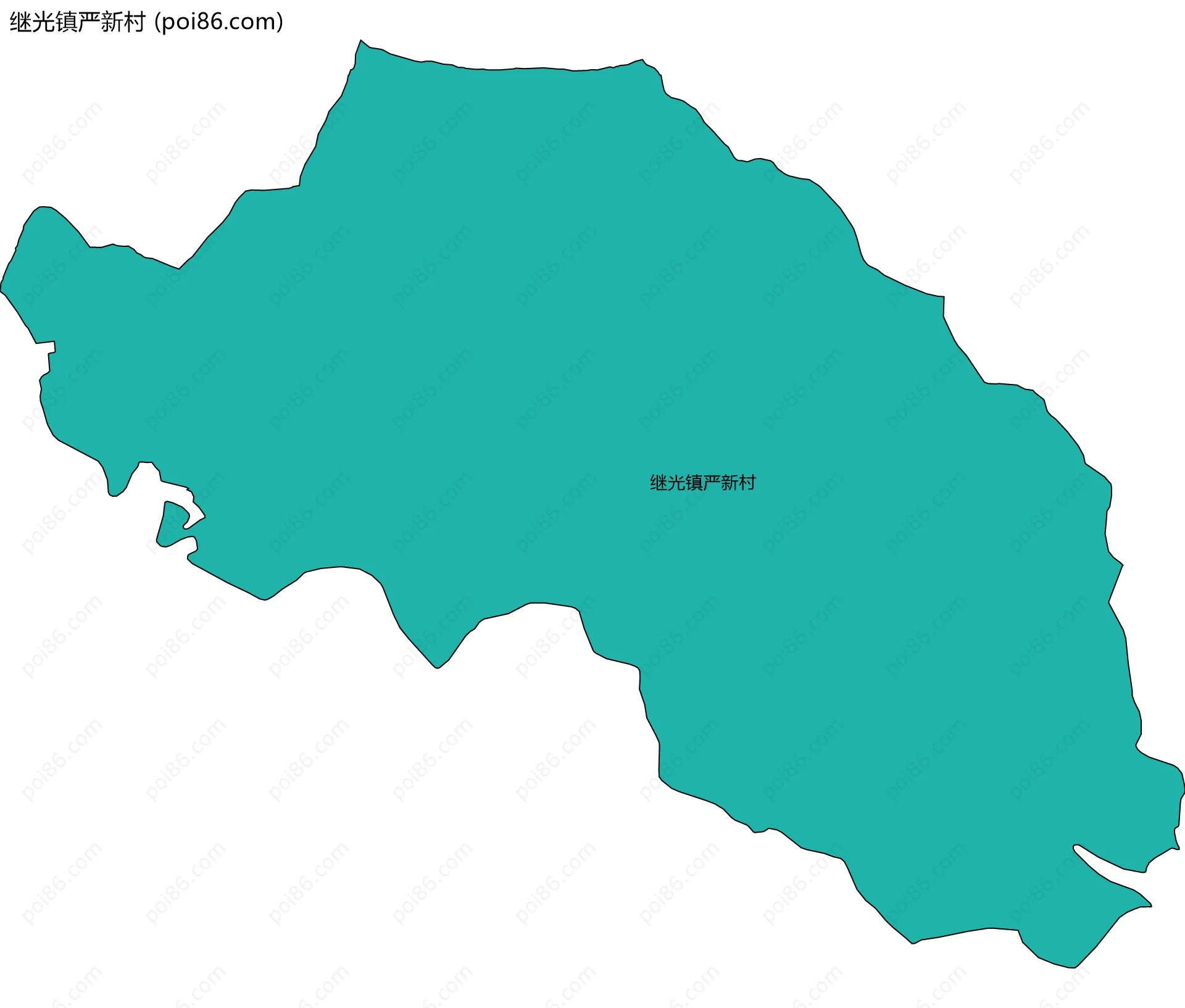 继光镇严新村边界地图