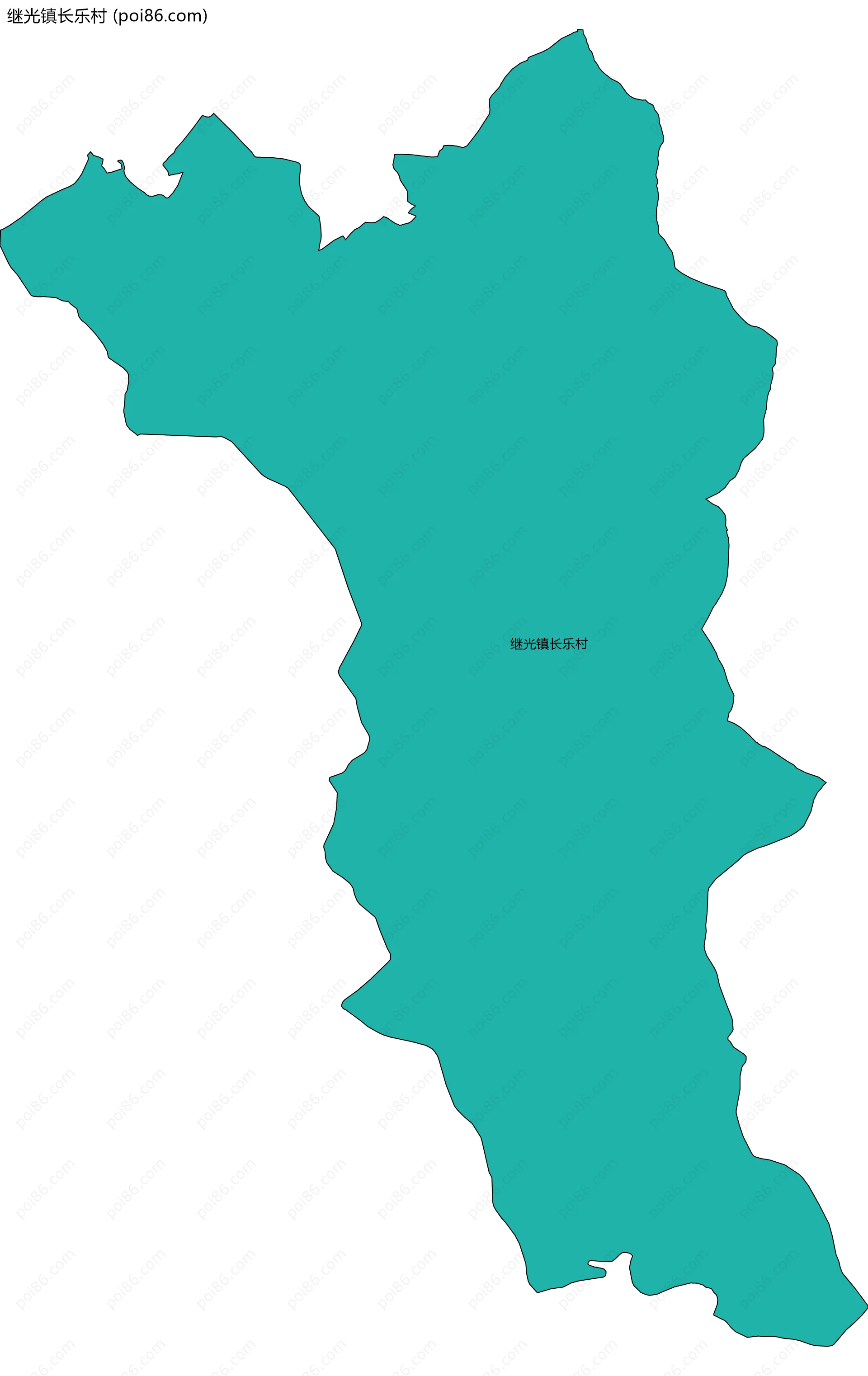 继光镇长乐村边界地图