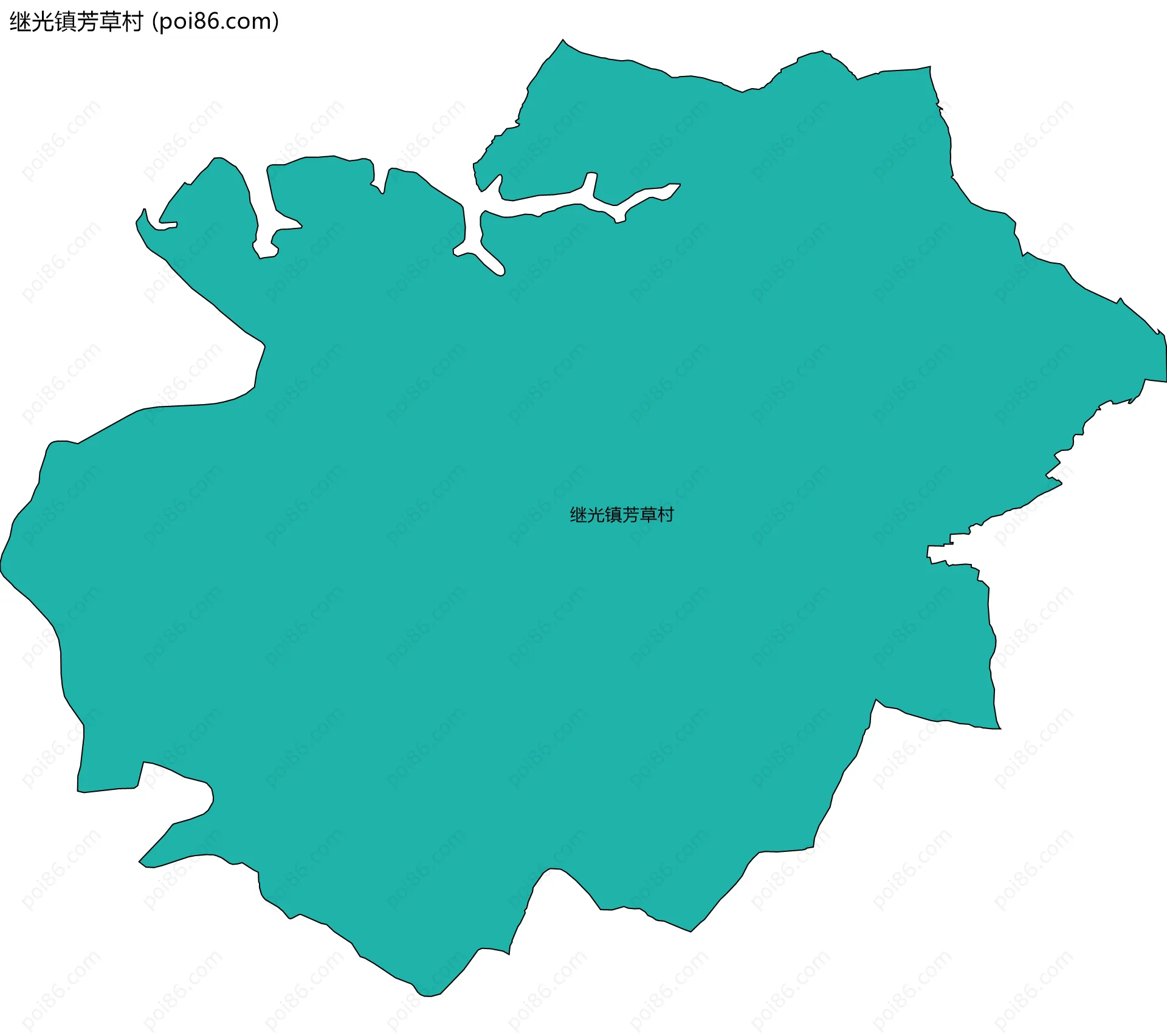 继光镇芳草村边界地图