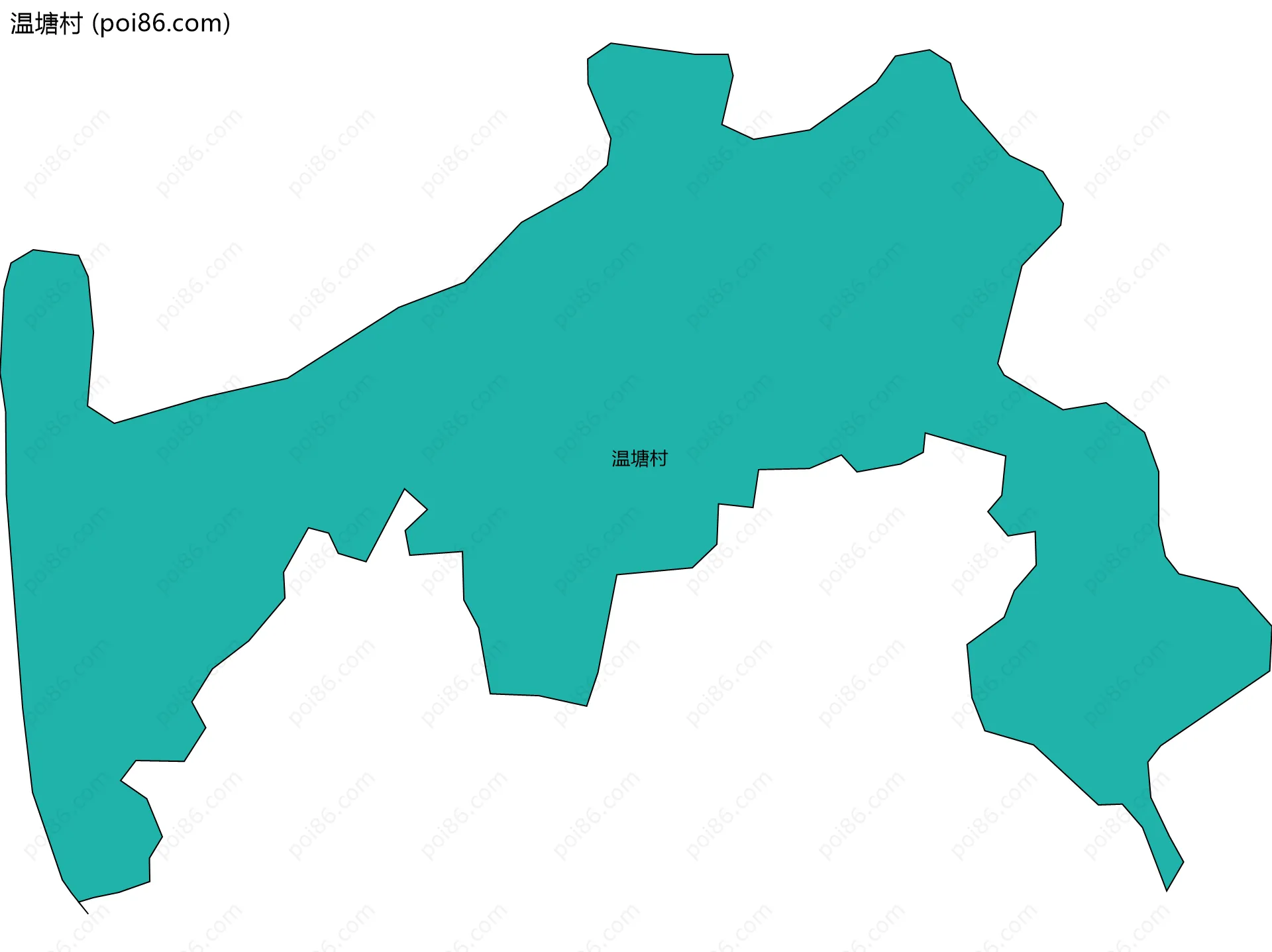 温塘村边界地图