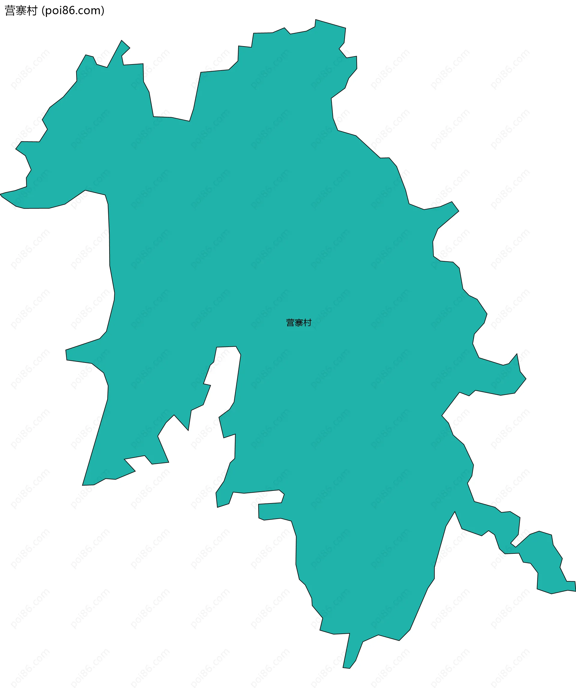 营寨村边界地图