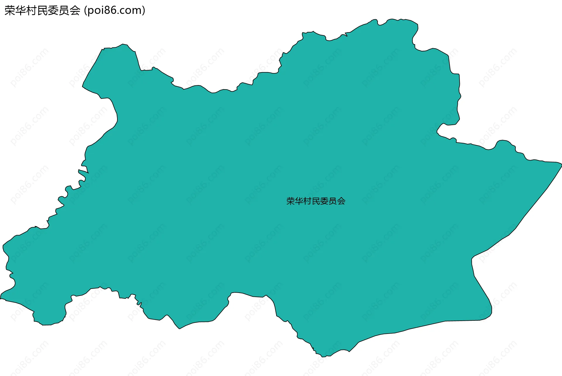 荣华村民委员会边界地图