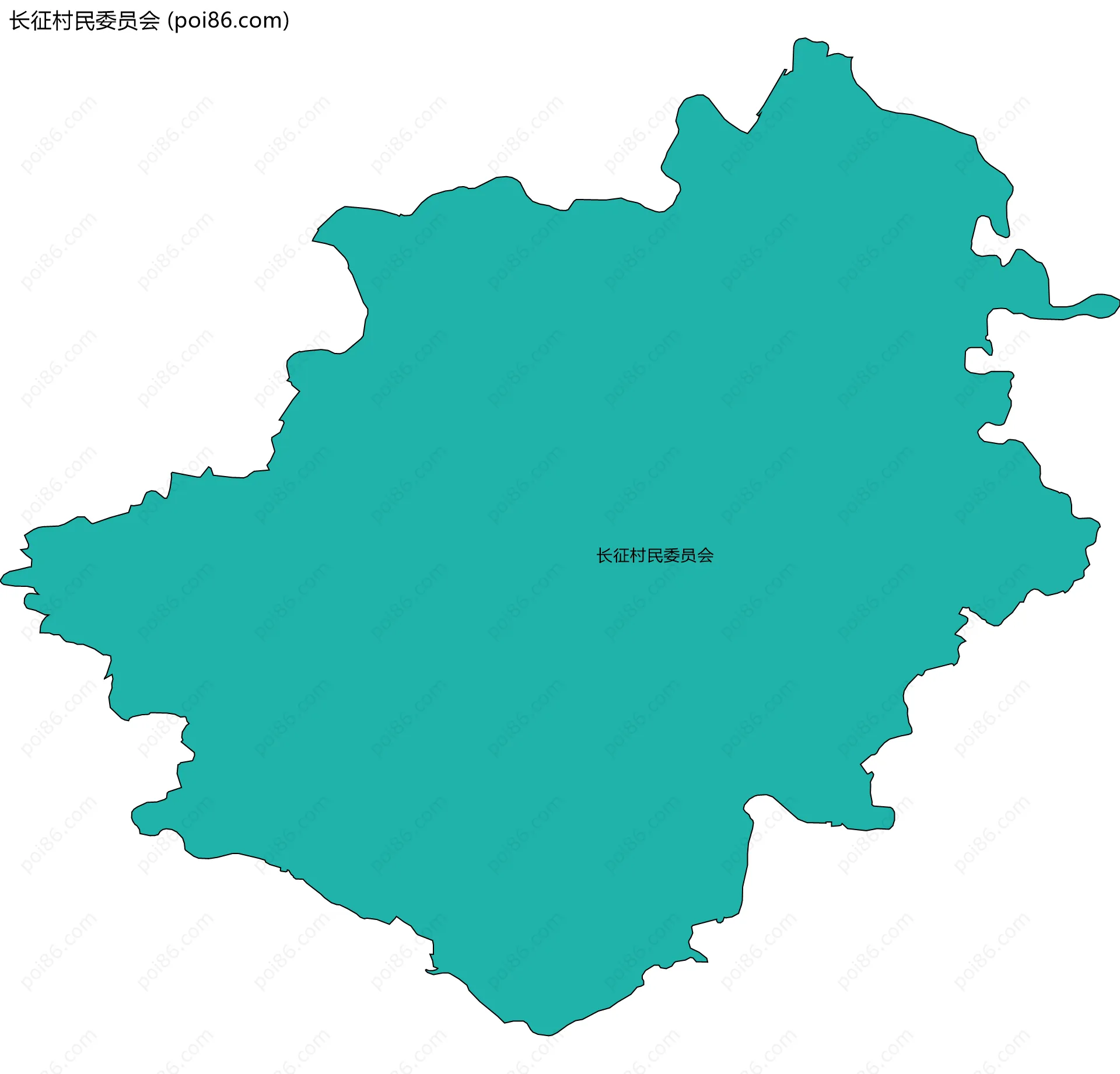 长征村民委员会边界地图