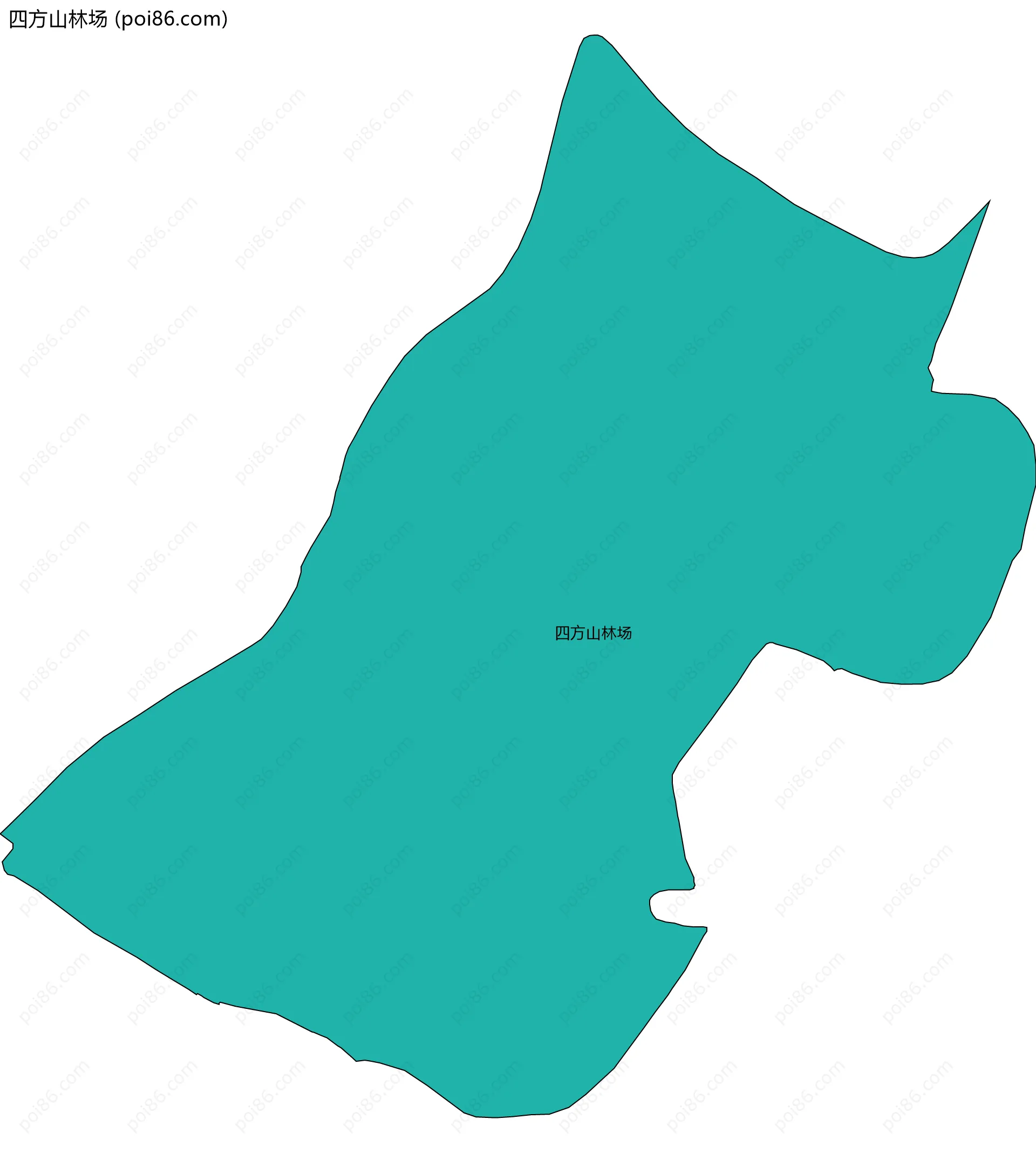 四方山林场边界地图