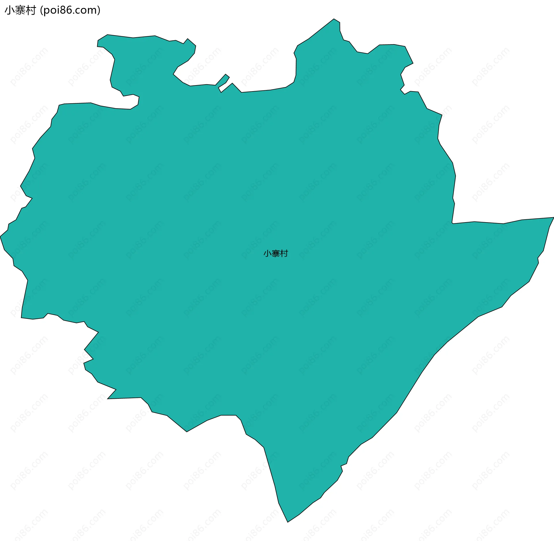 小寨村边界地图