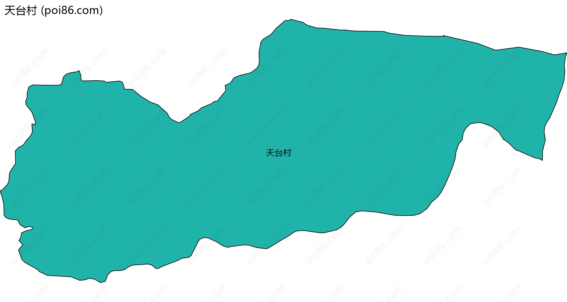 天台村边界地图