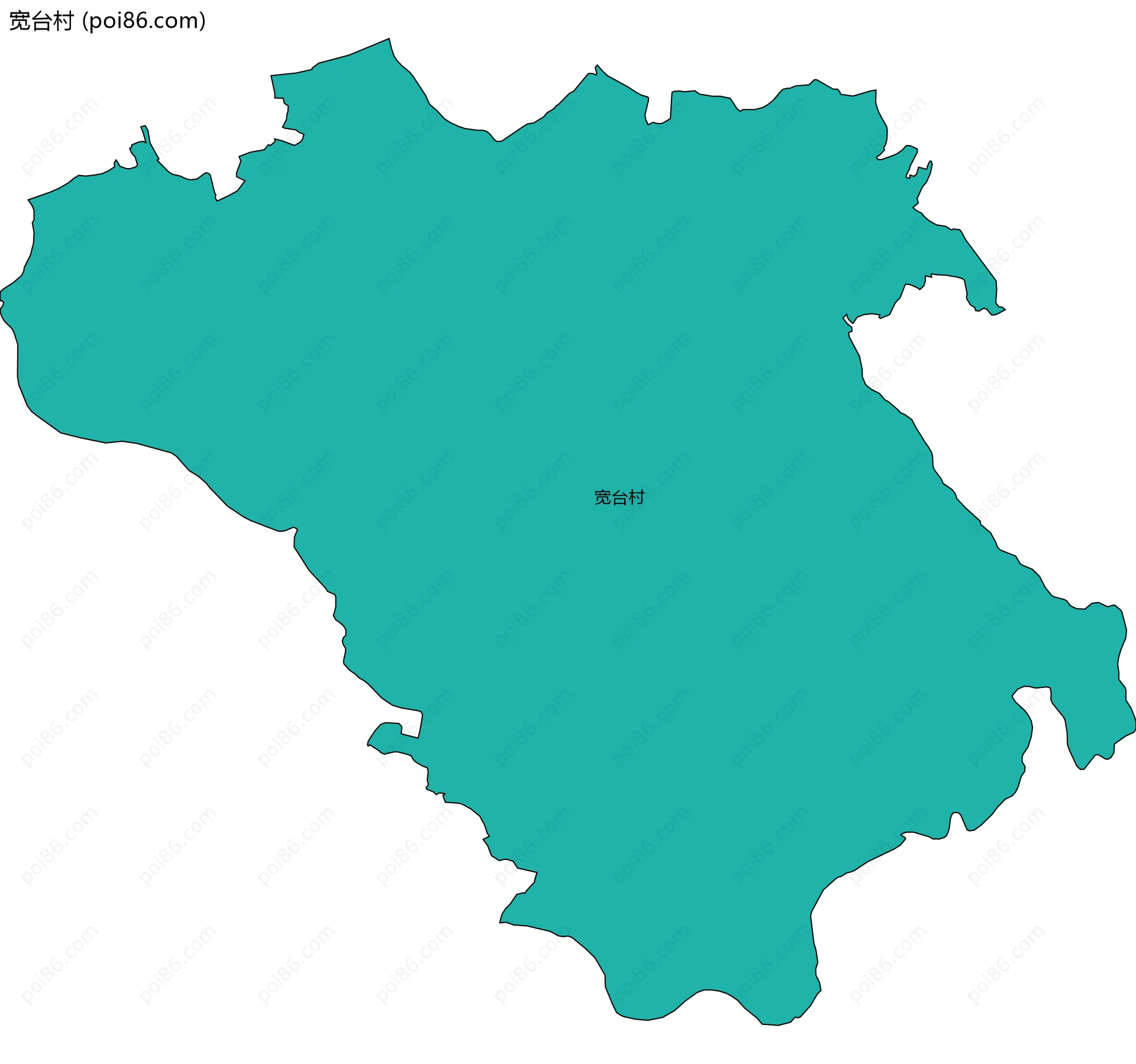 宽台村边界地图