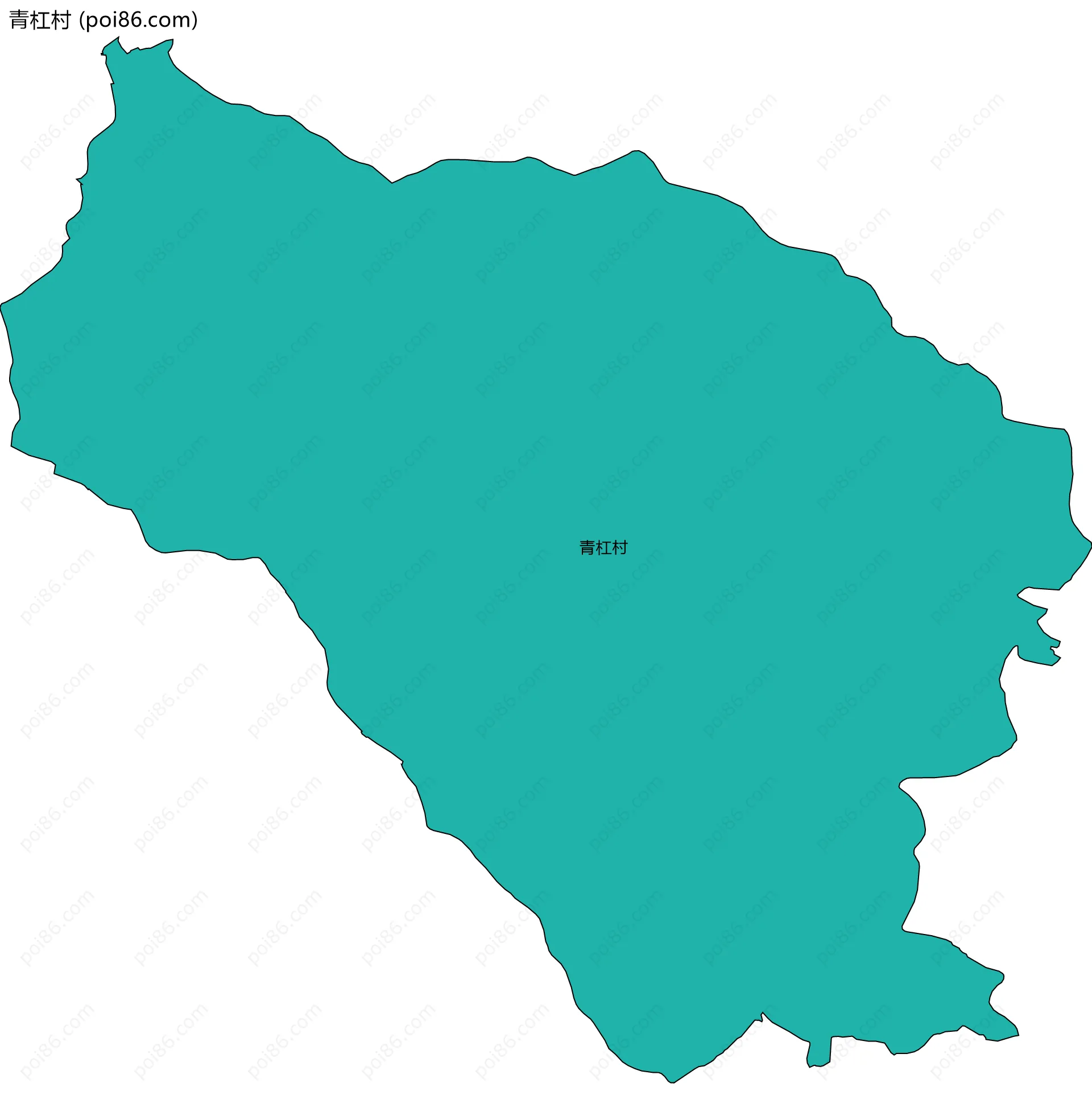 青杠村边界地图