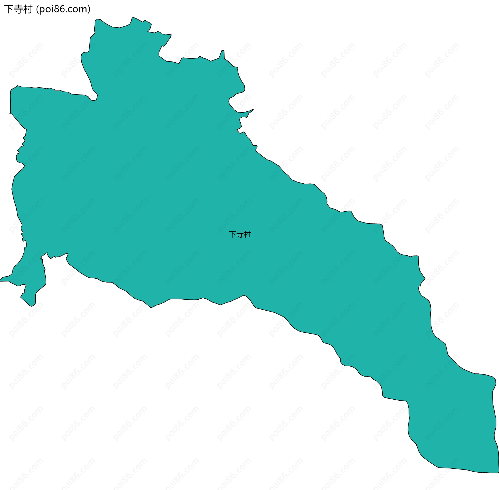 下寺村边界地图