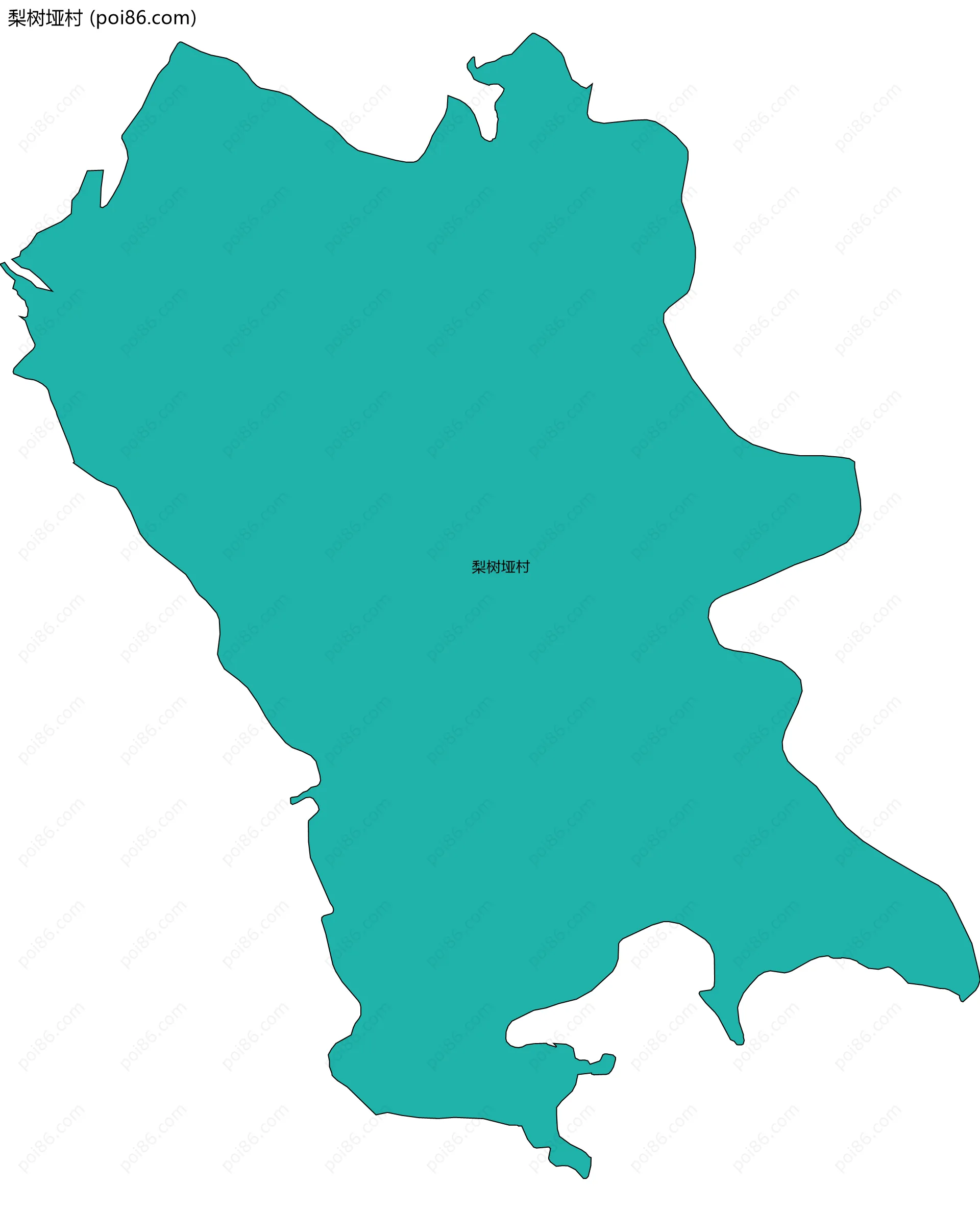 梨树垭村边界地图