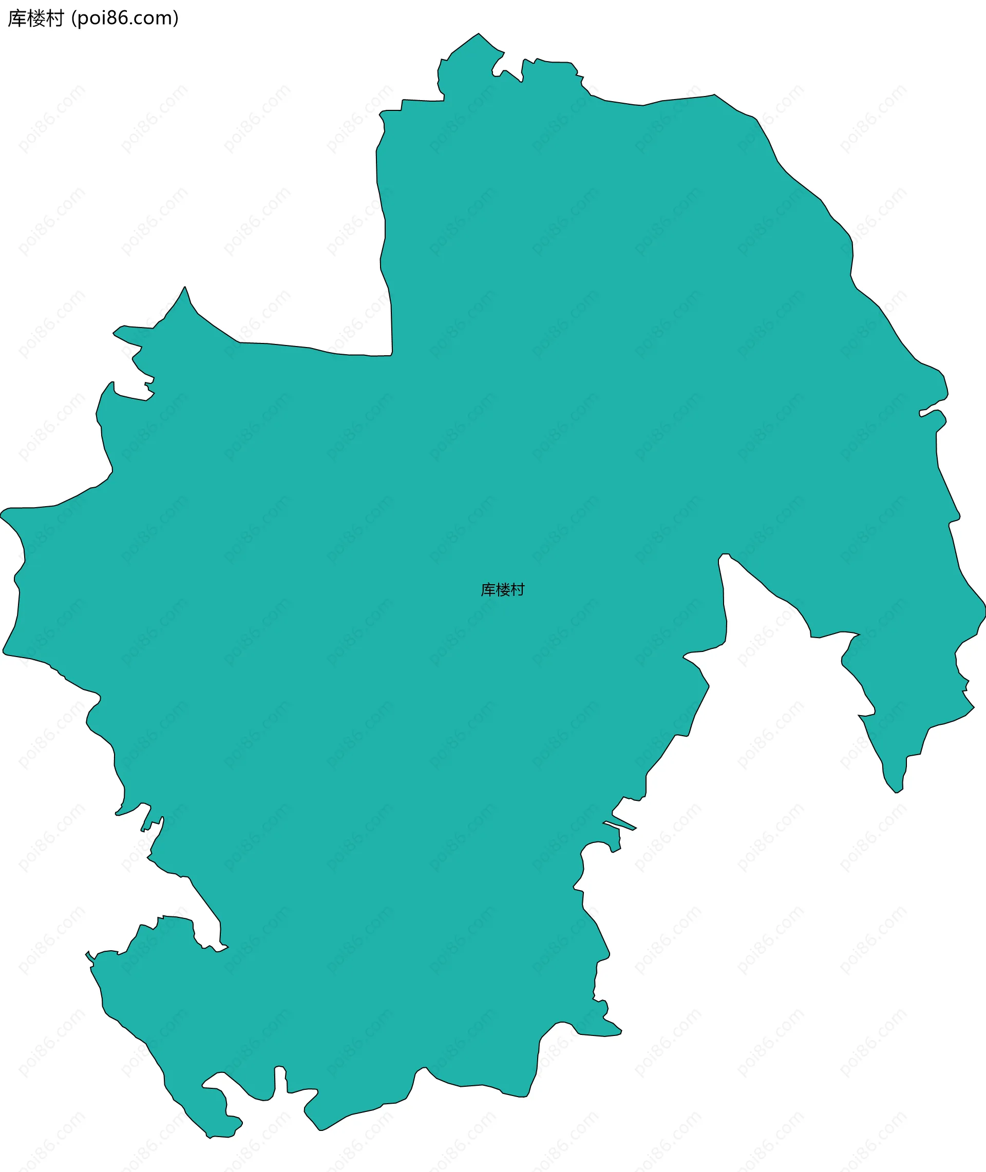 库楼村边界地图