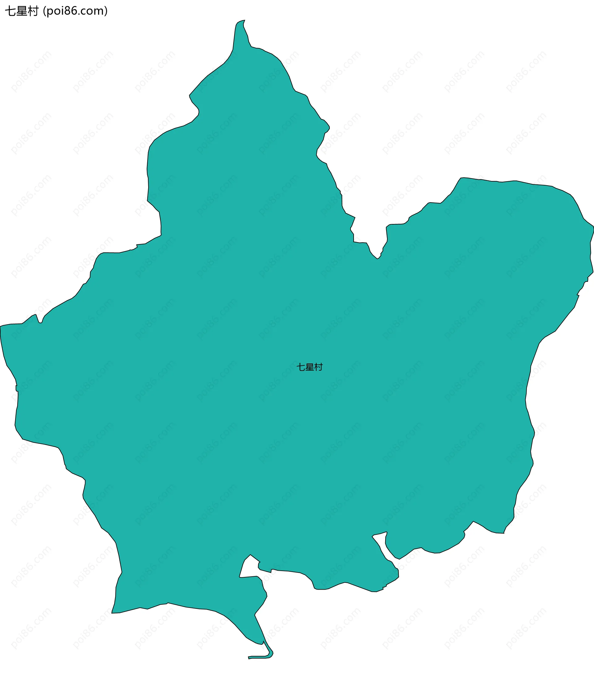 七星村边界地图