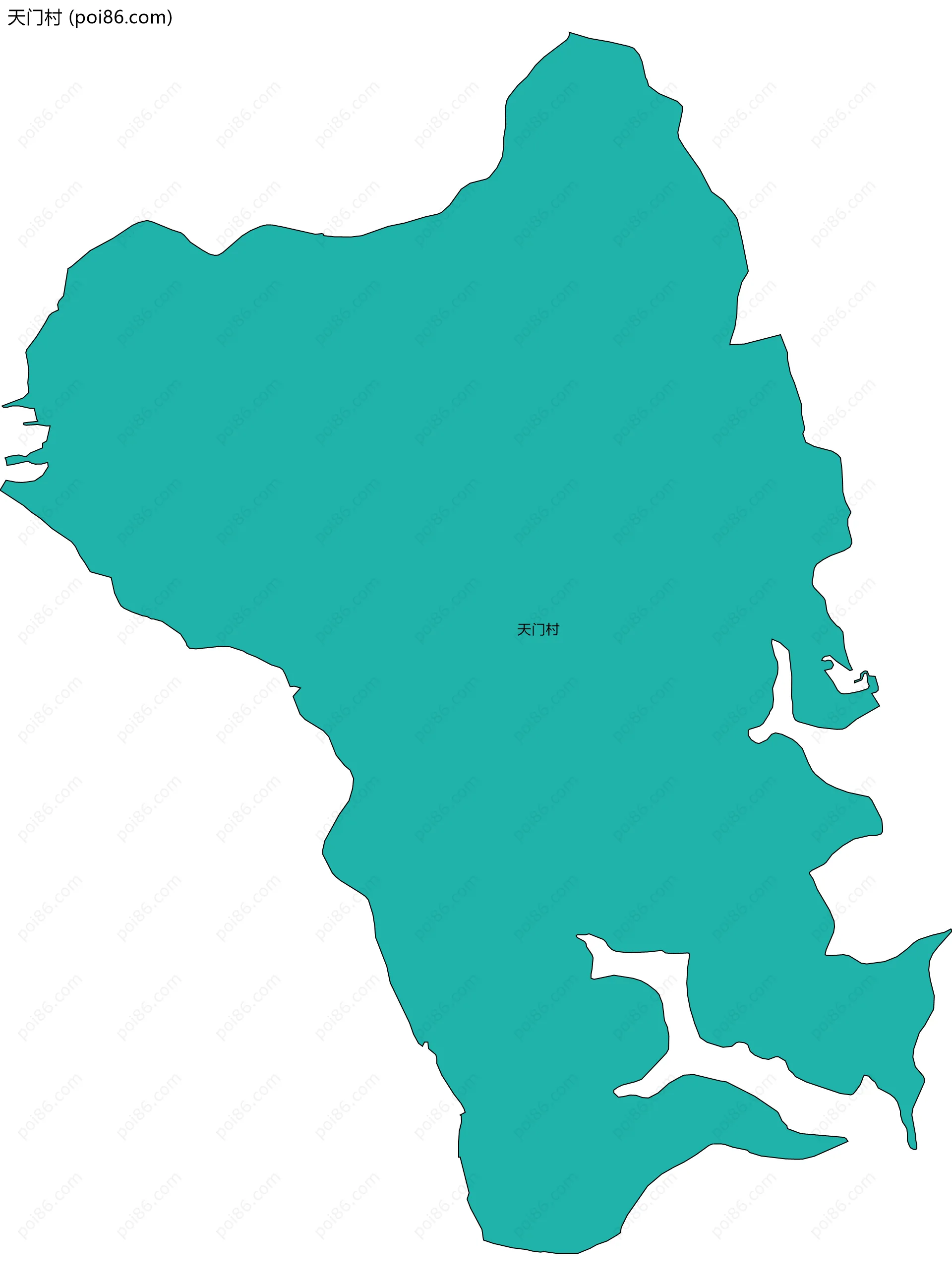 天门村边界地图