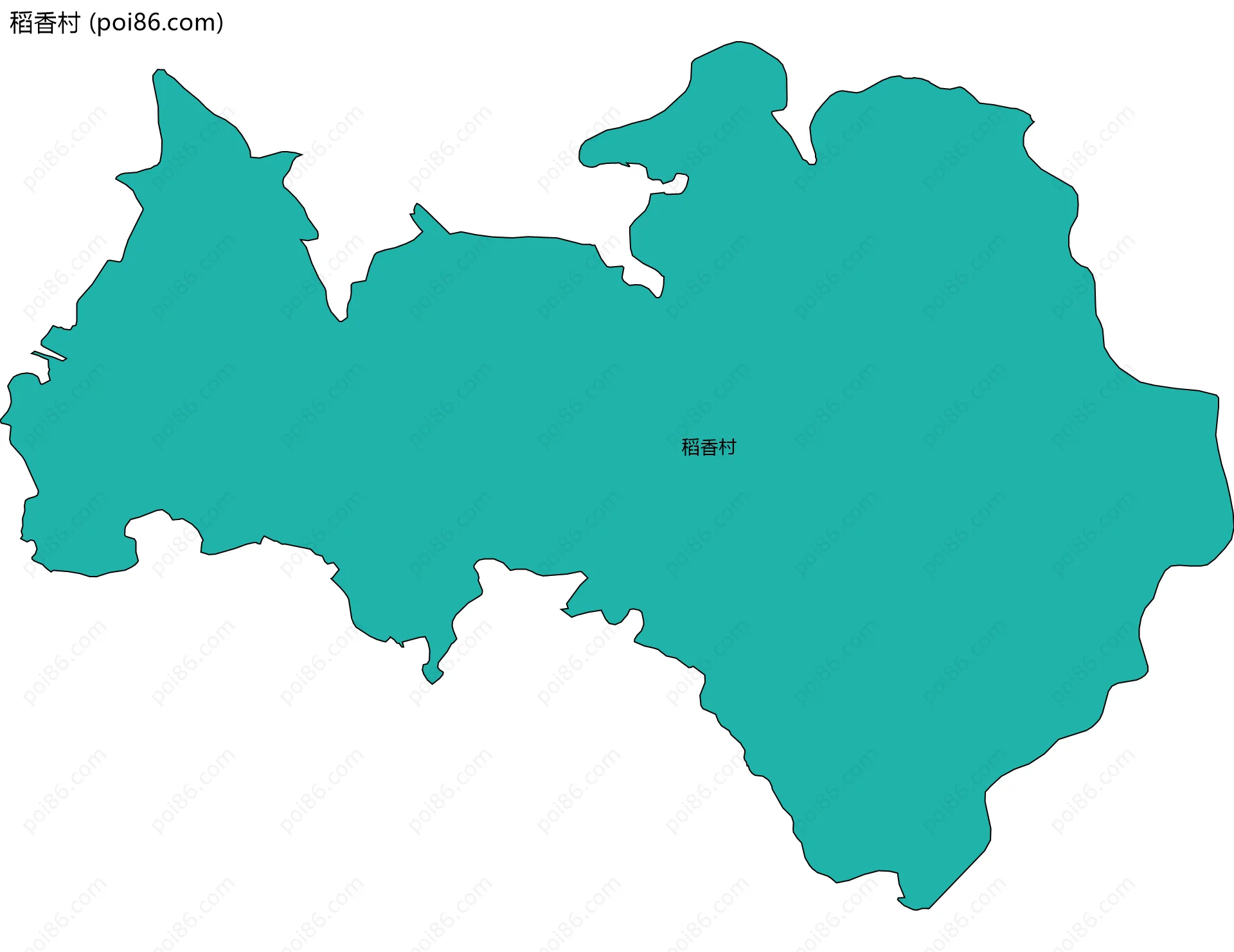 稻香村边界地图