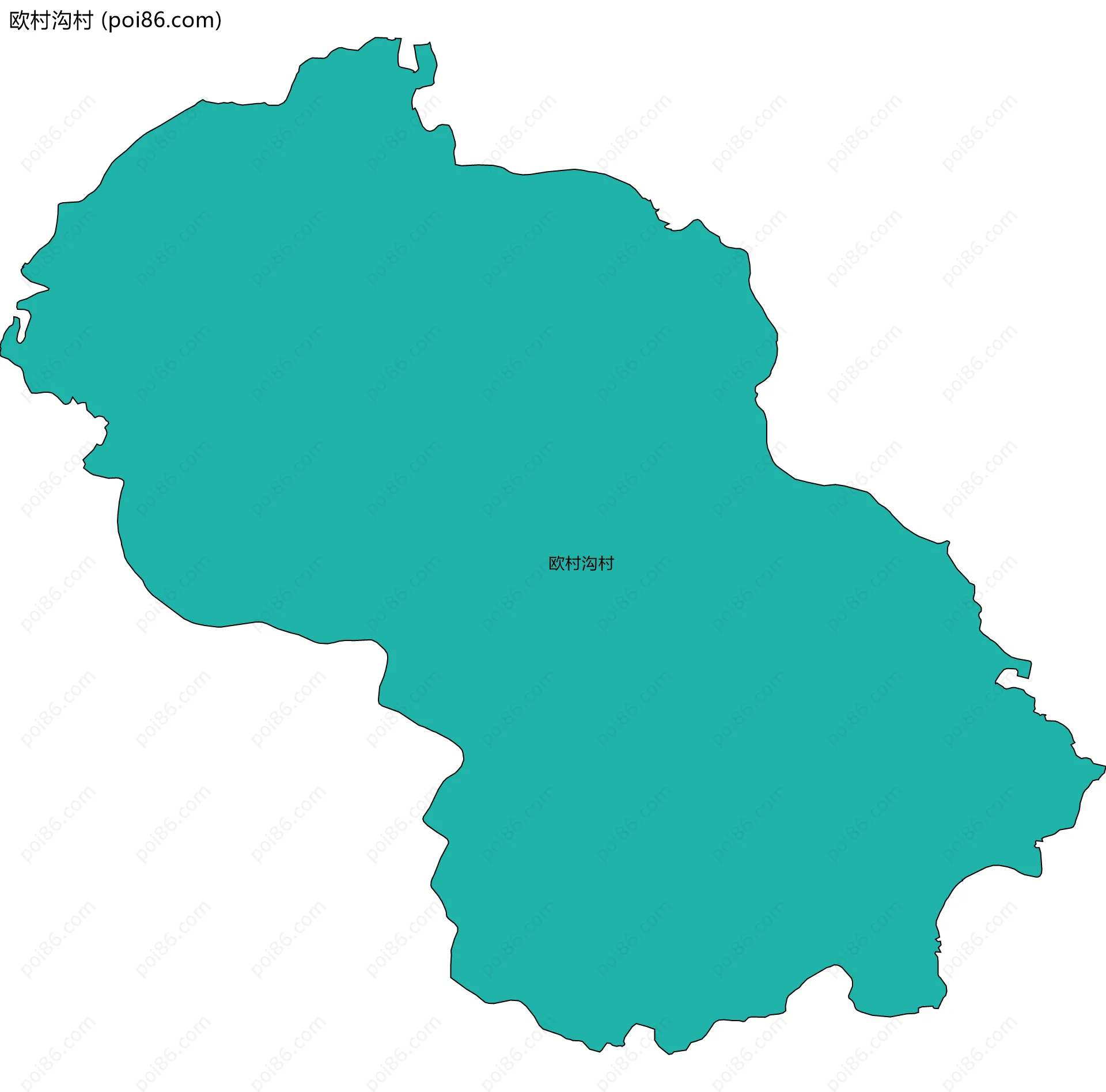 欧村沟村边界地图