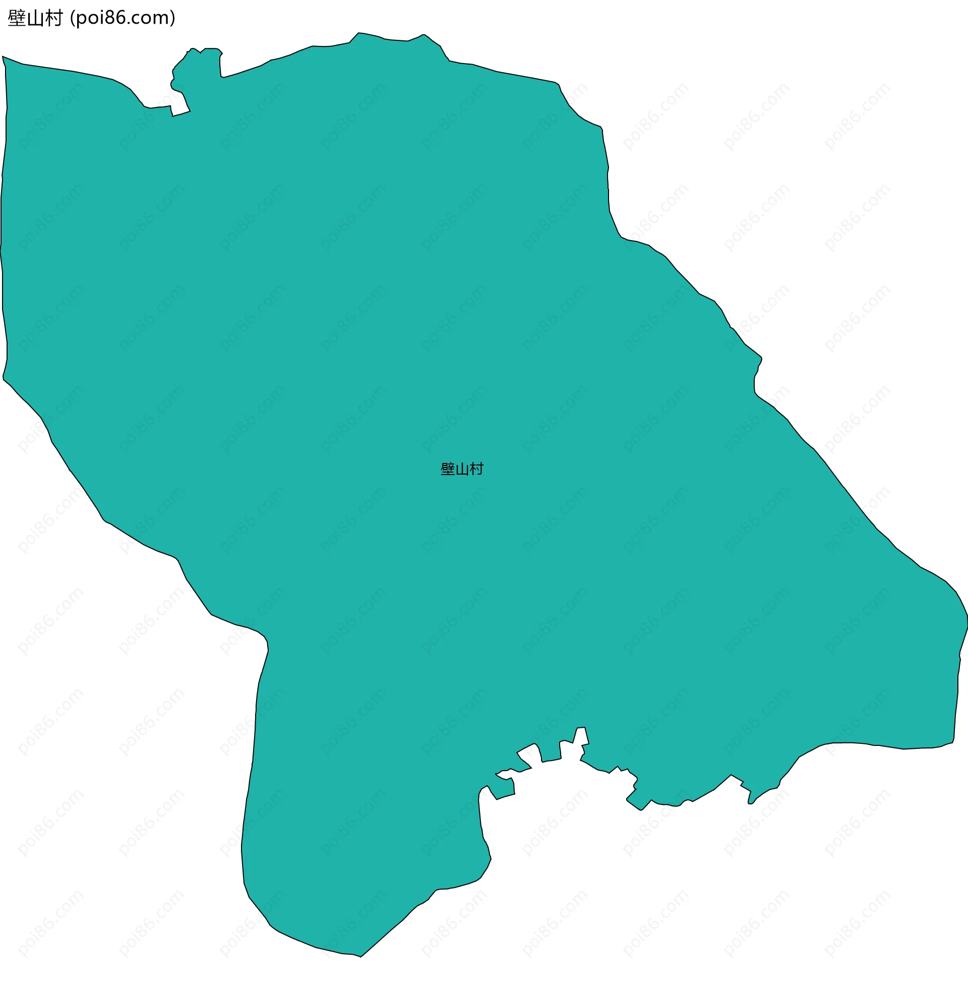 壁山村边界地图