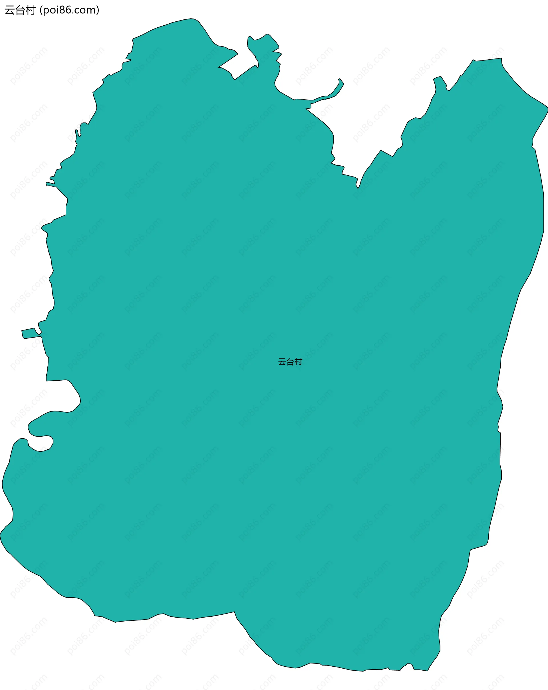 云台村边界地图