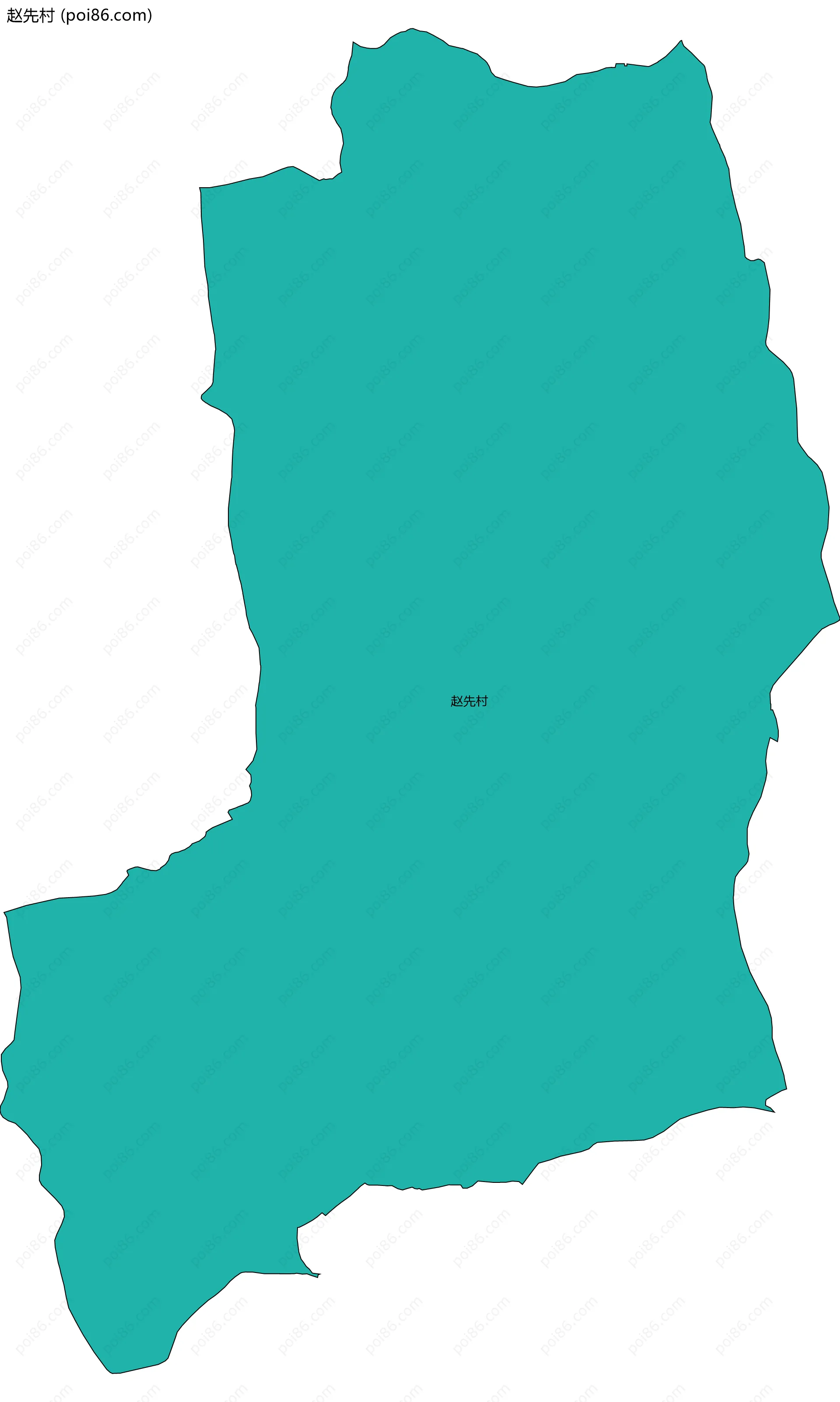 赵先村边界地图
