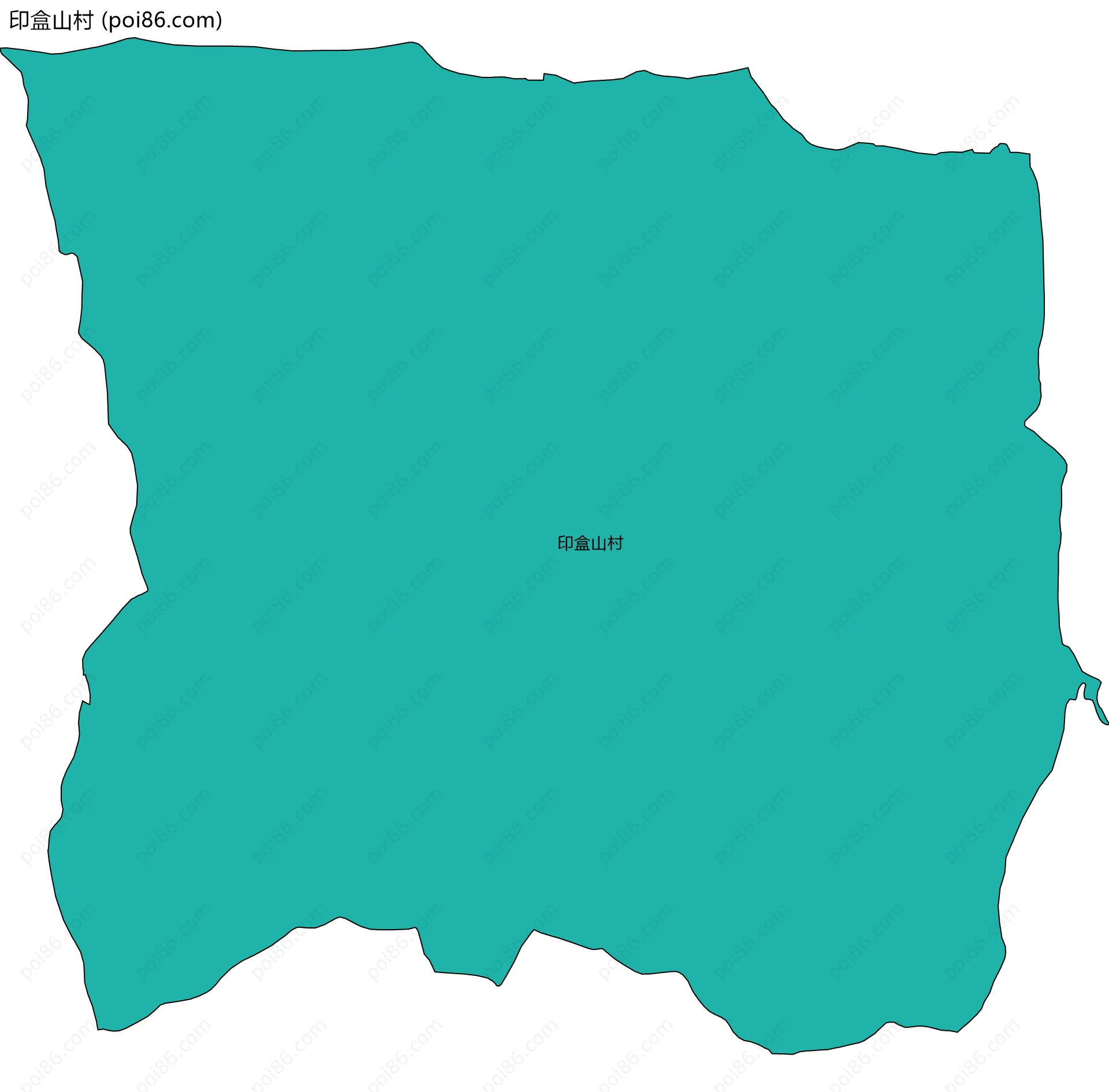 印盒山村边界地图