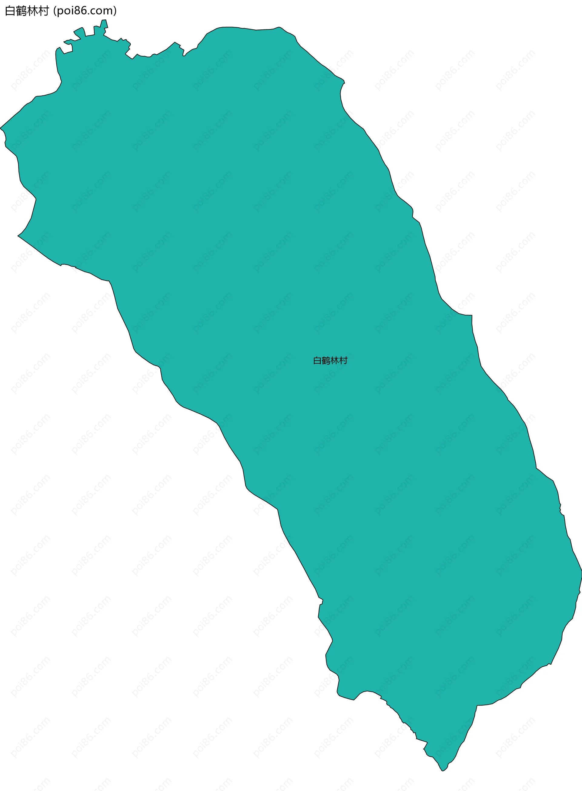 白鹤林村边界地图