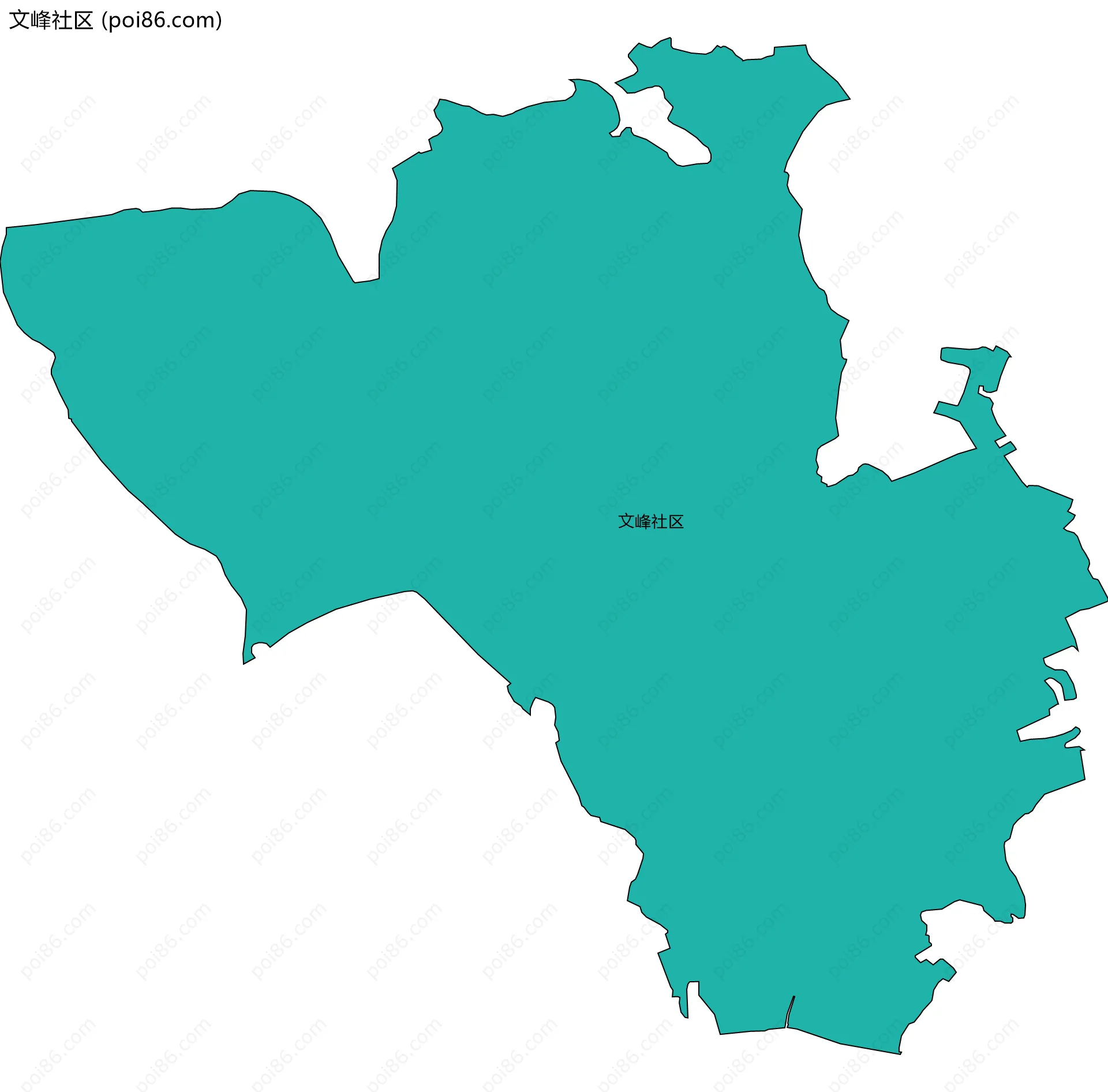 文峰社区边界地图