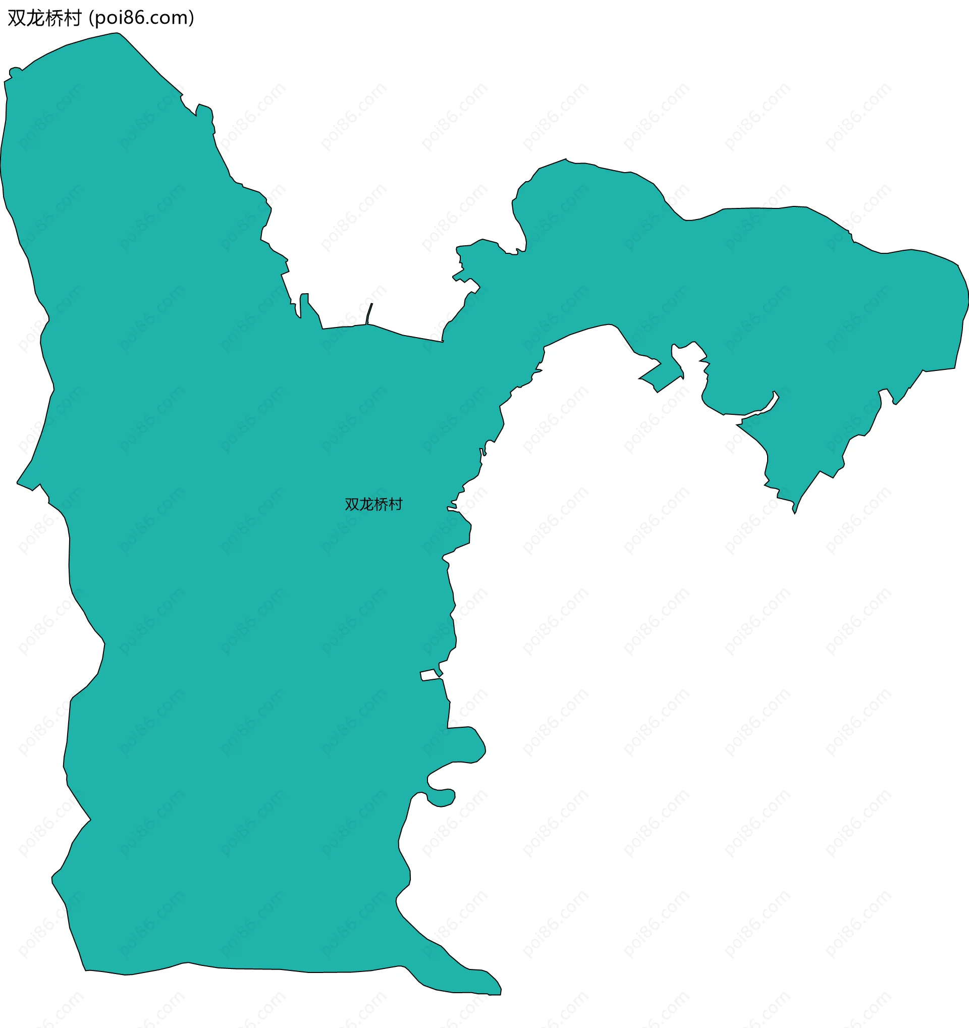 双龙桥村边界地图