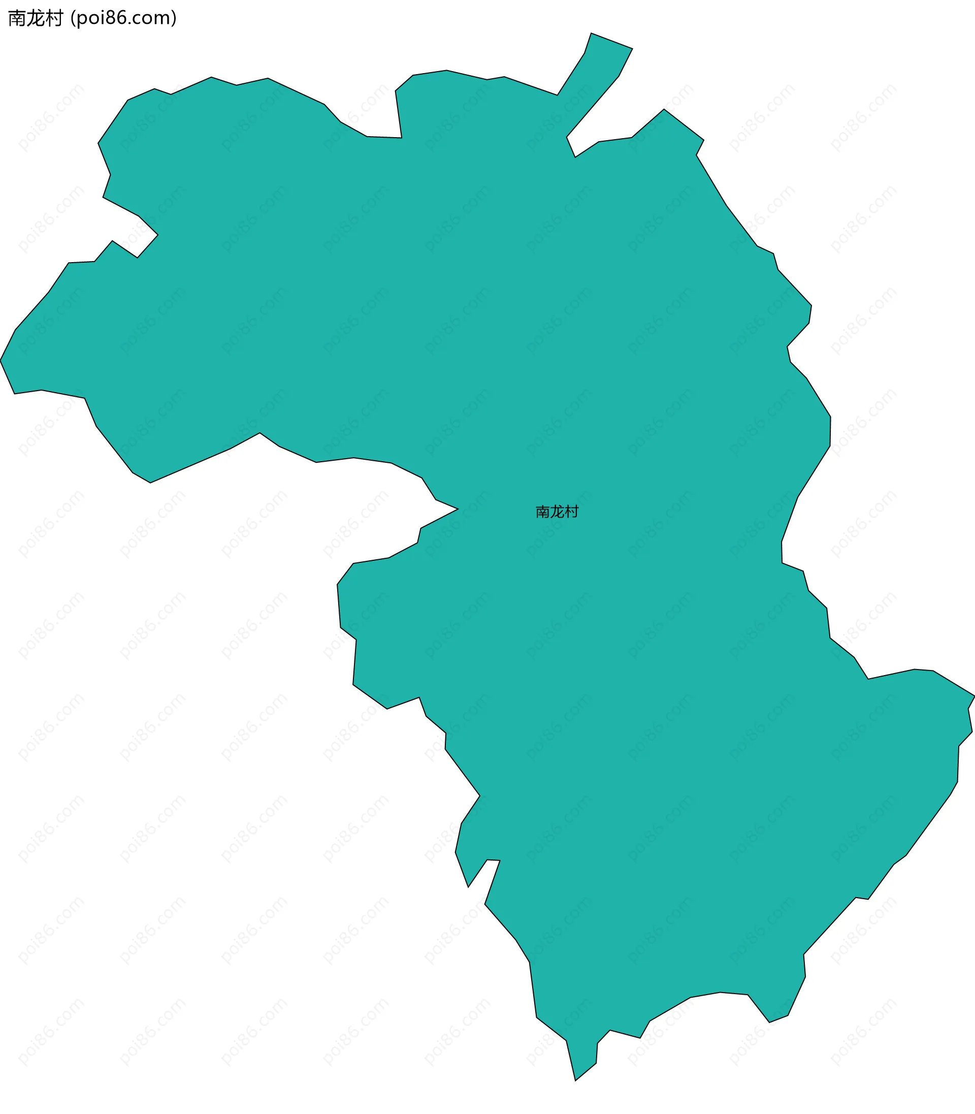 南龙村边界地图