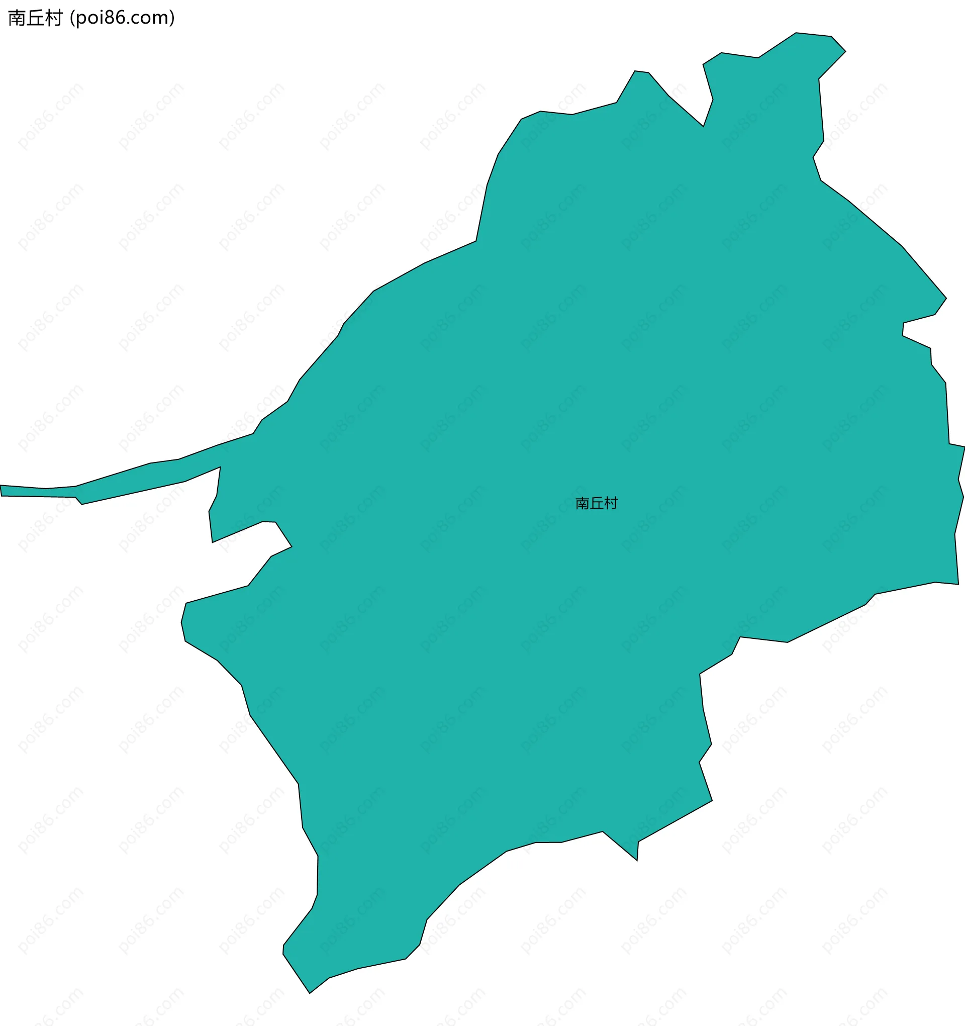 南丘村边界地图