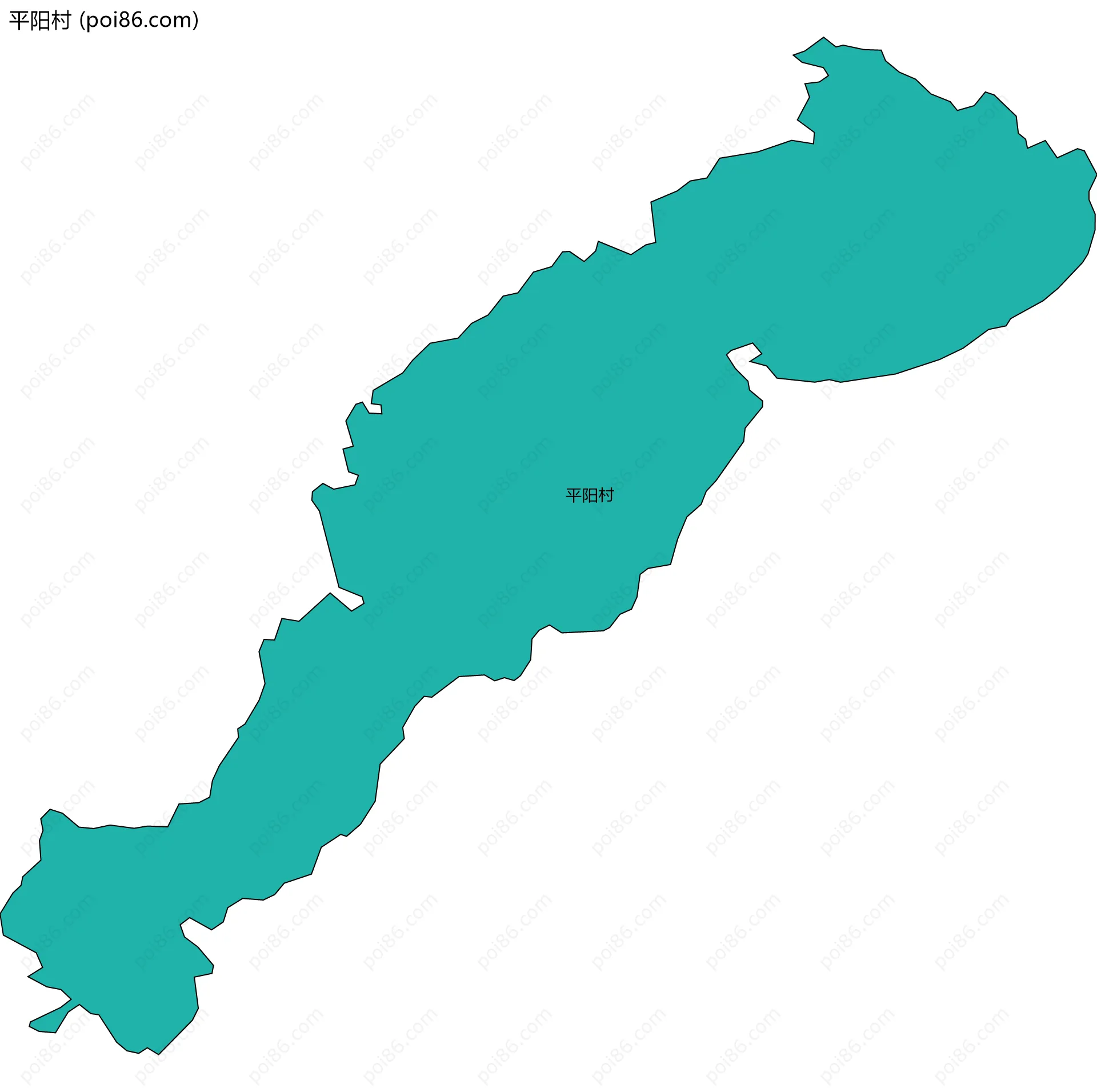 平阳村边界地图