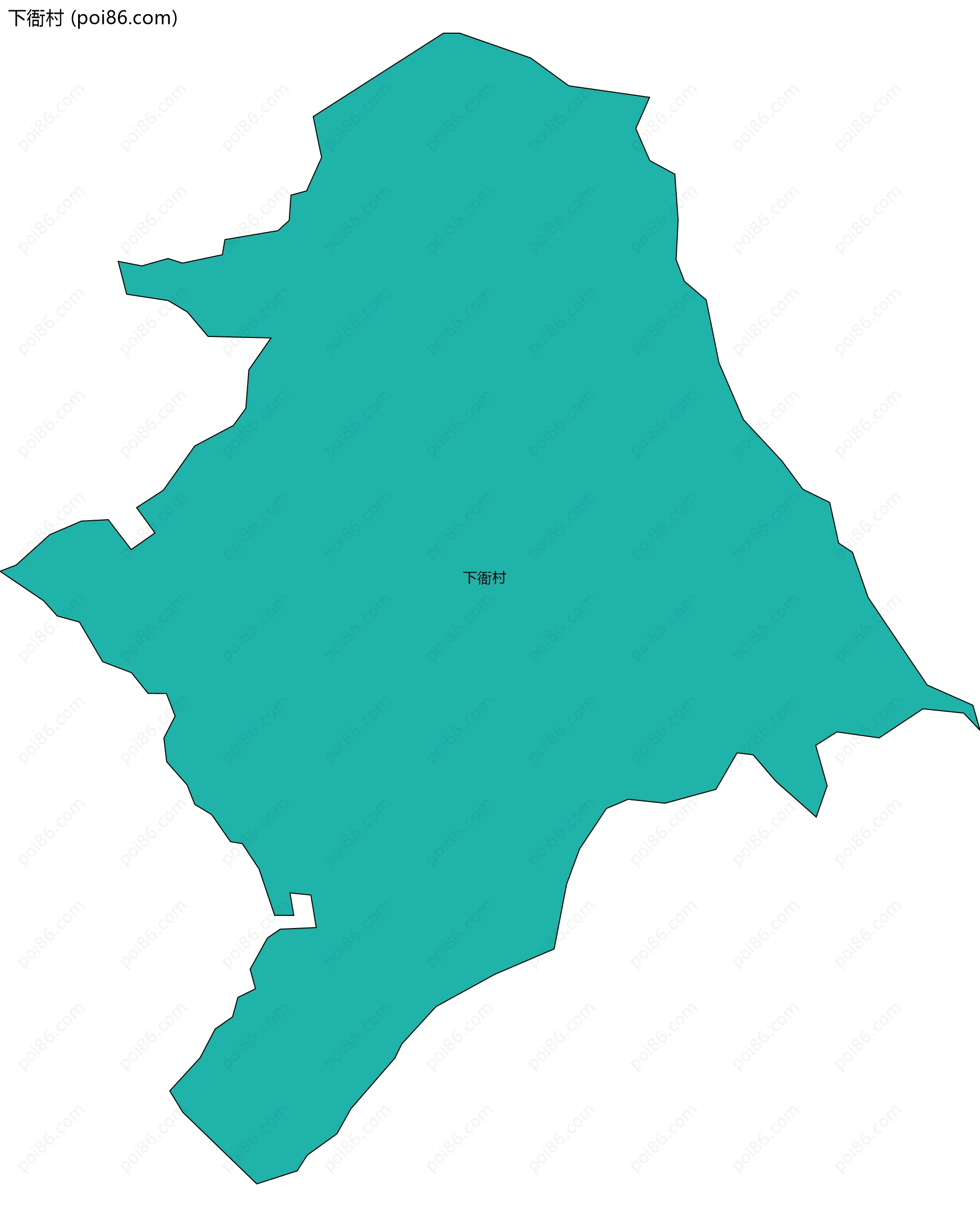 下衙村边界地图