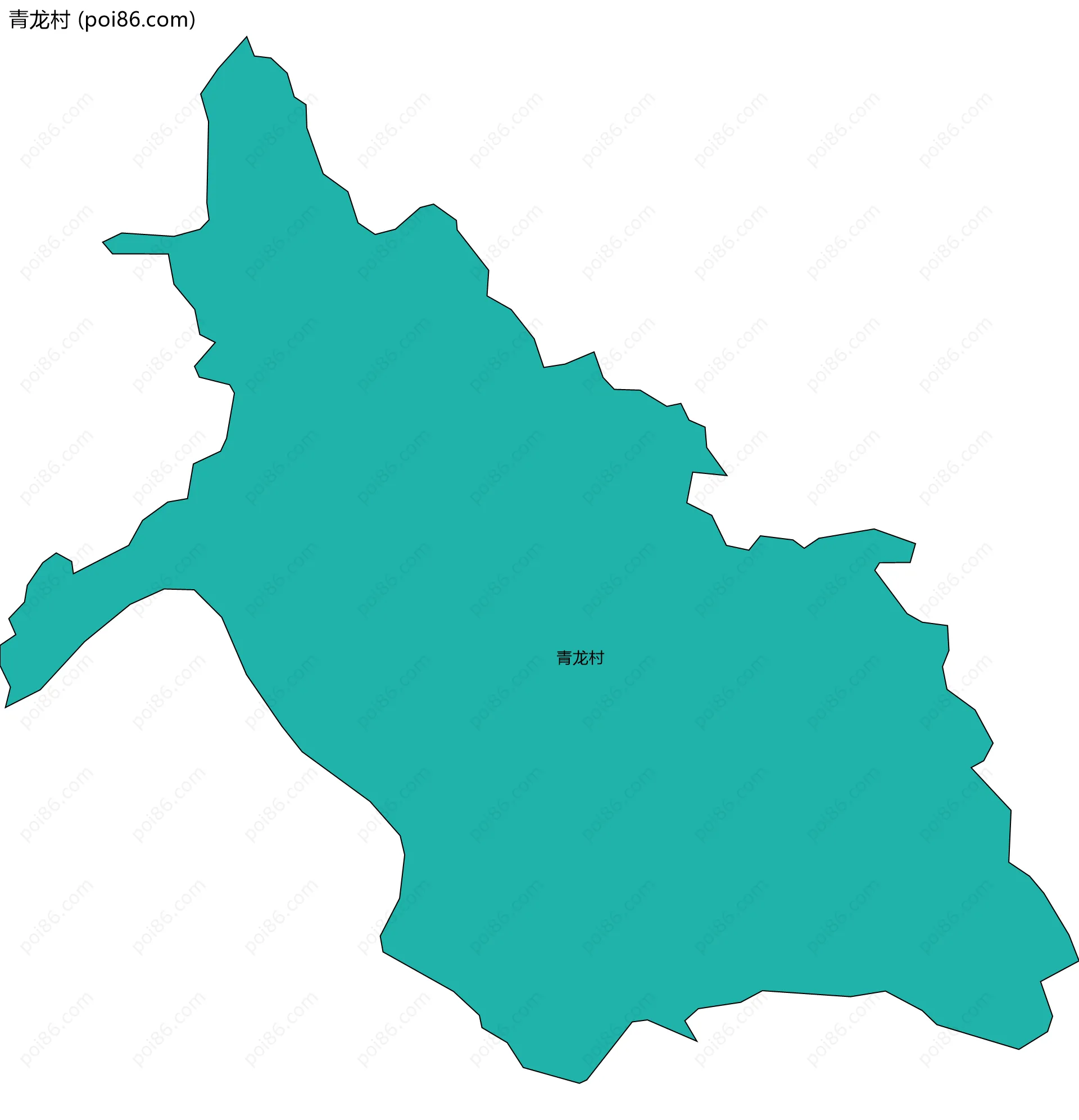青龙村边界地图