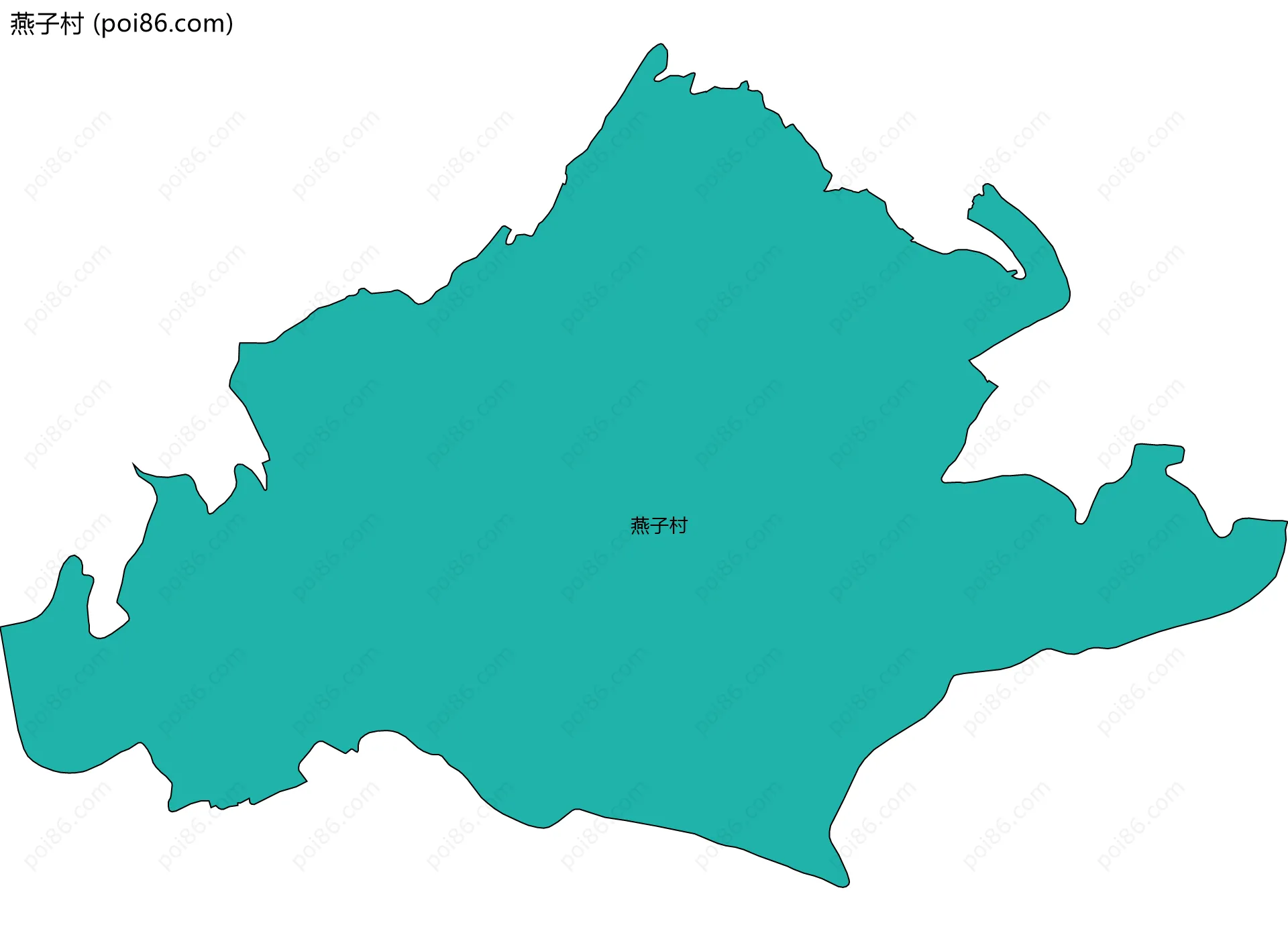 燕子村边界地图