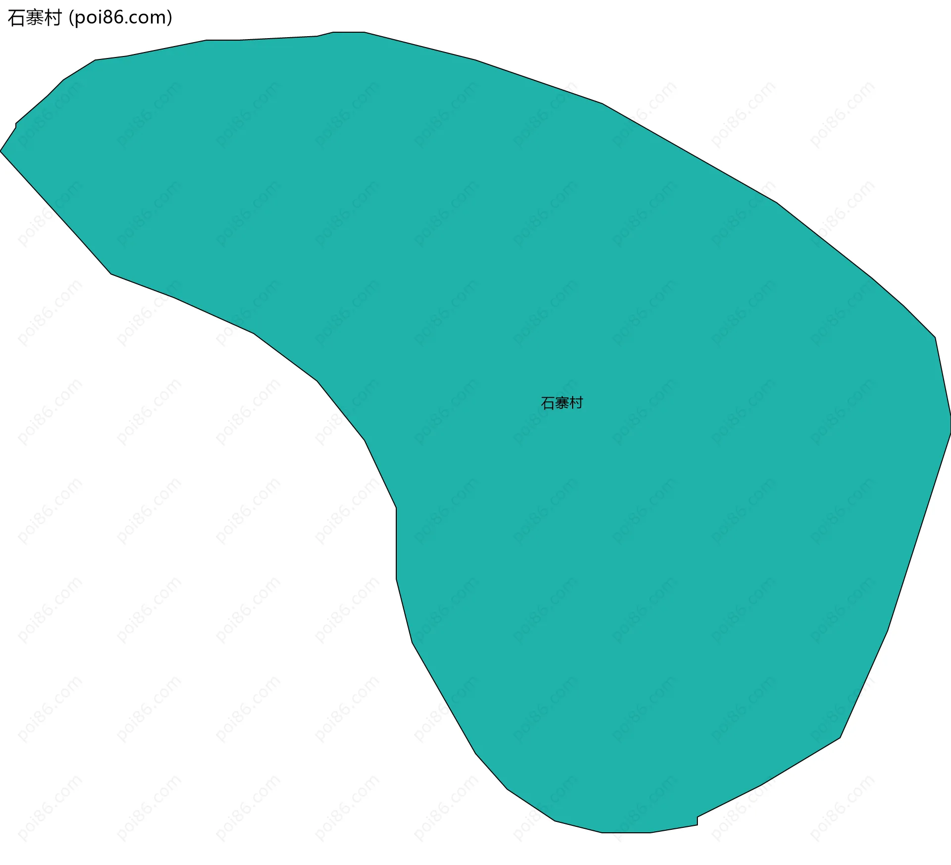 石寨村边界地图