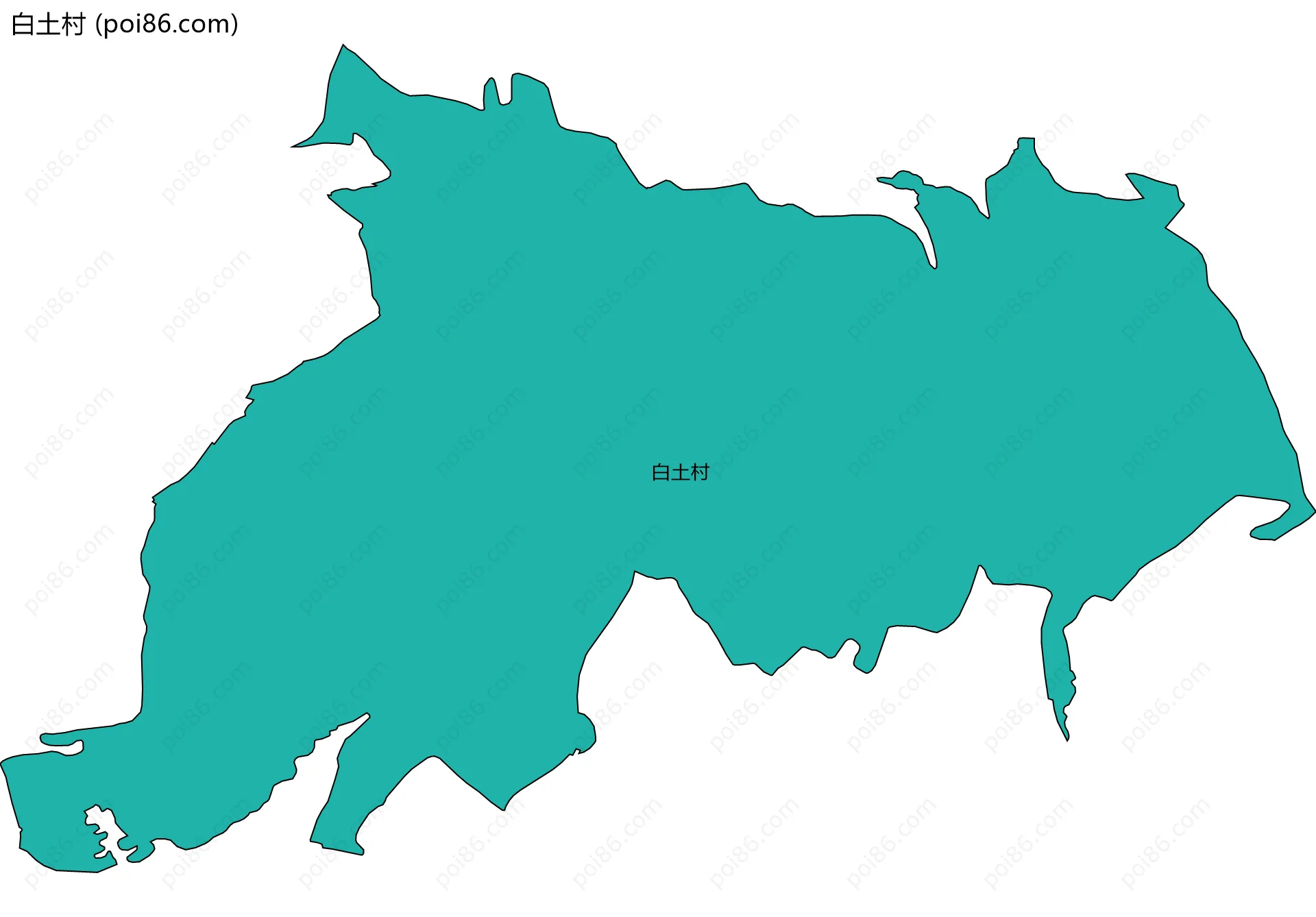 白土村边界地图