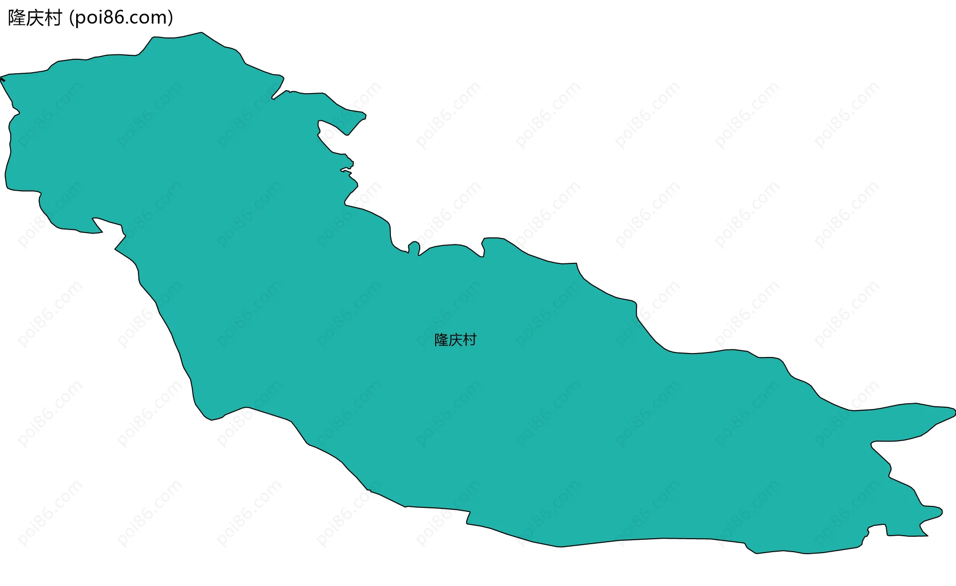 隆庆村边界地图