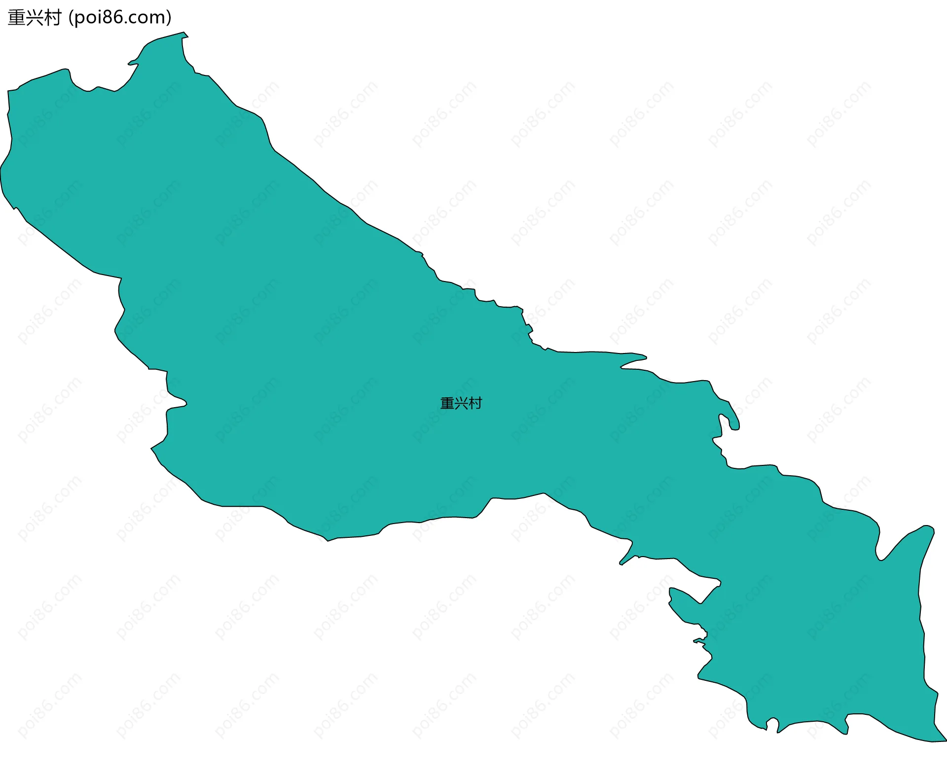 重兴村边界地图